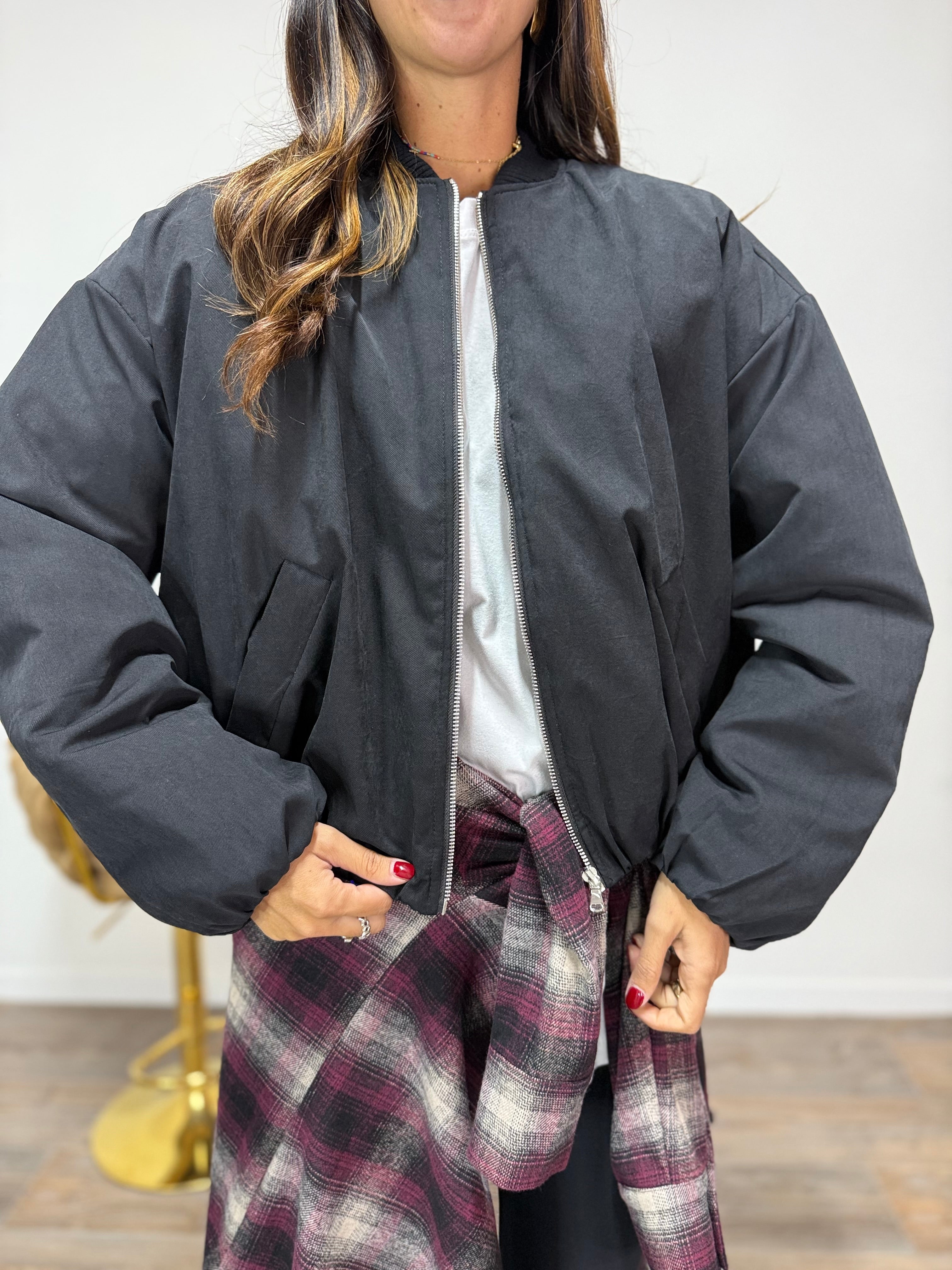 Bomber Cargo Black LUMINA