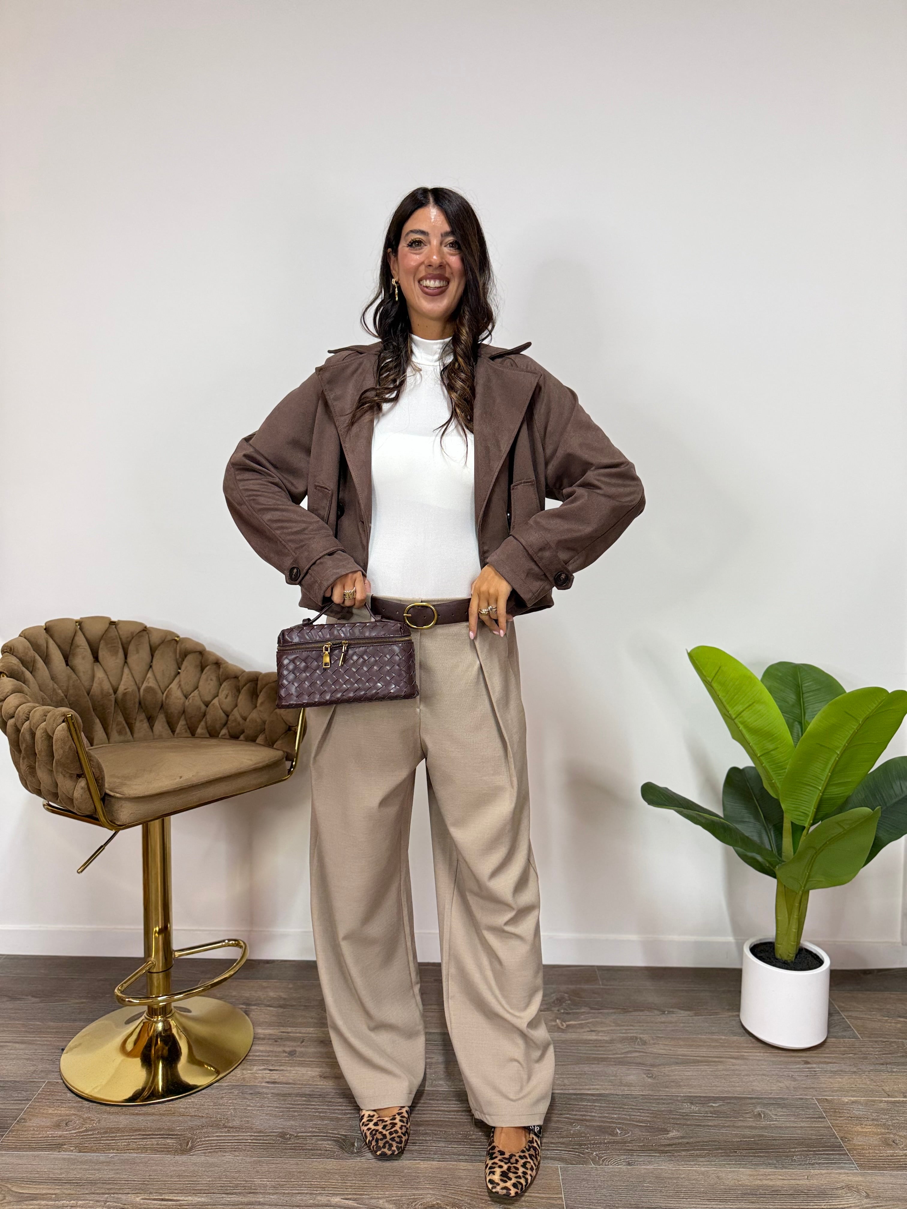 Trench Trudy Marrone