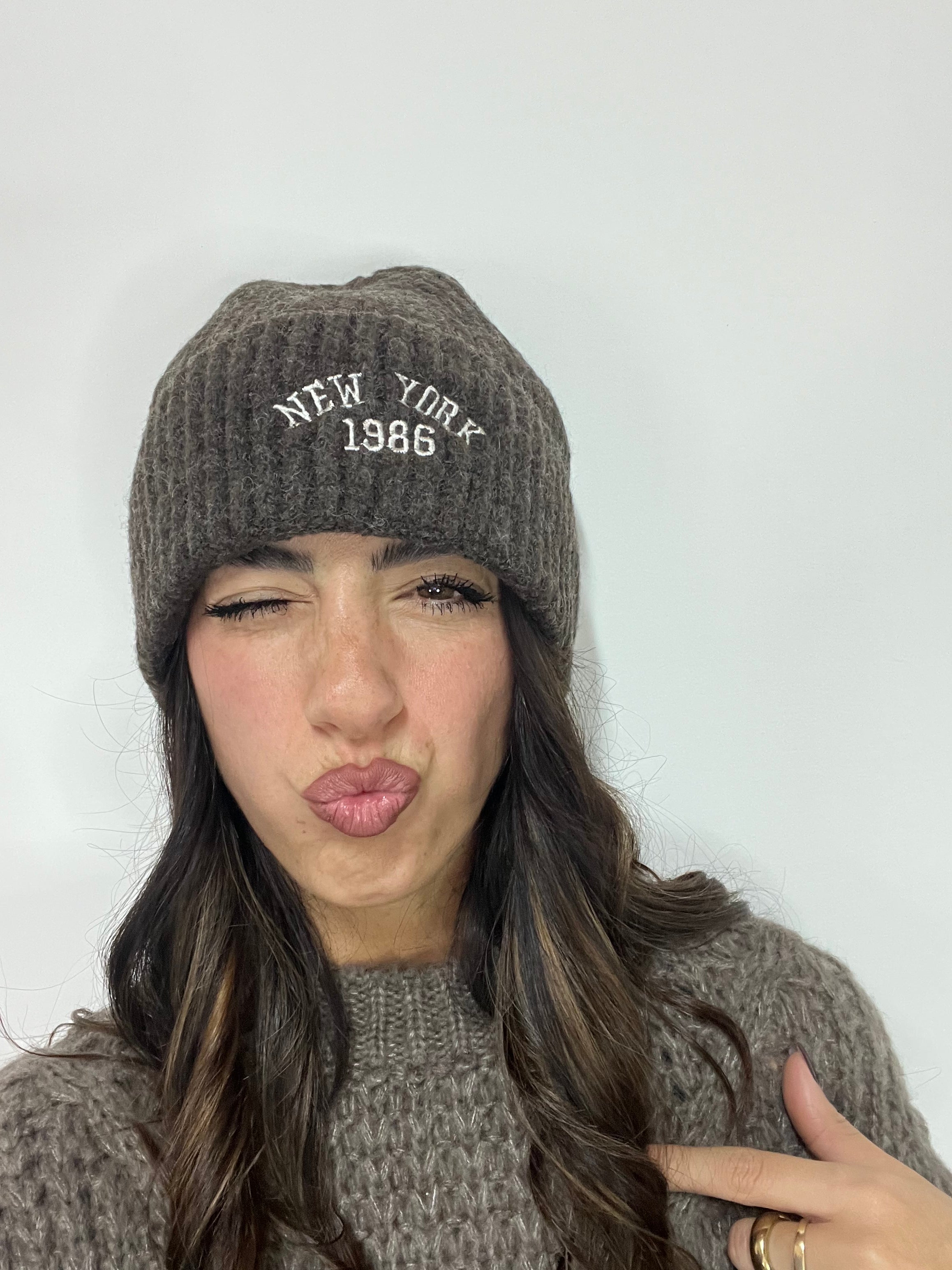 Cappello New York Brown