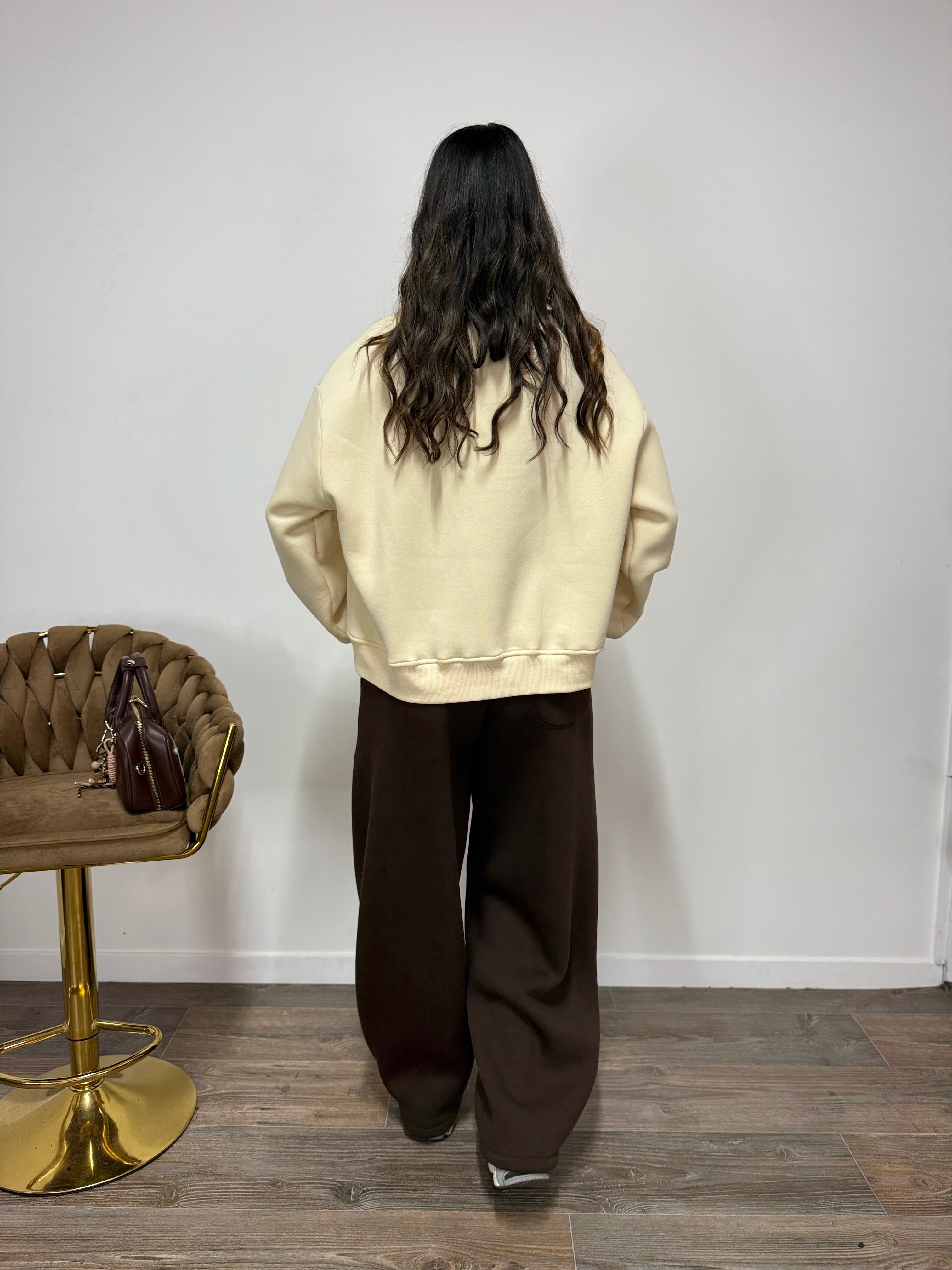 Felpa Bassotto LUMINA Panna