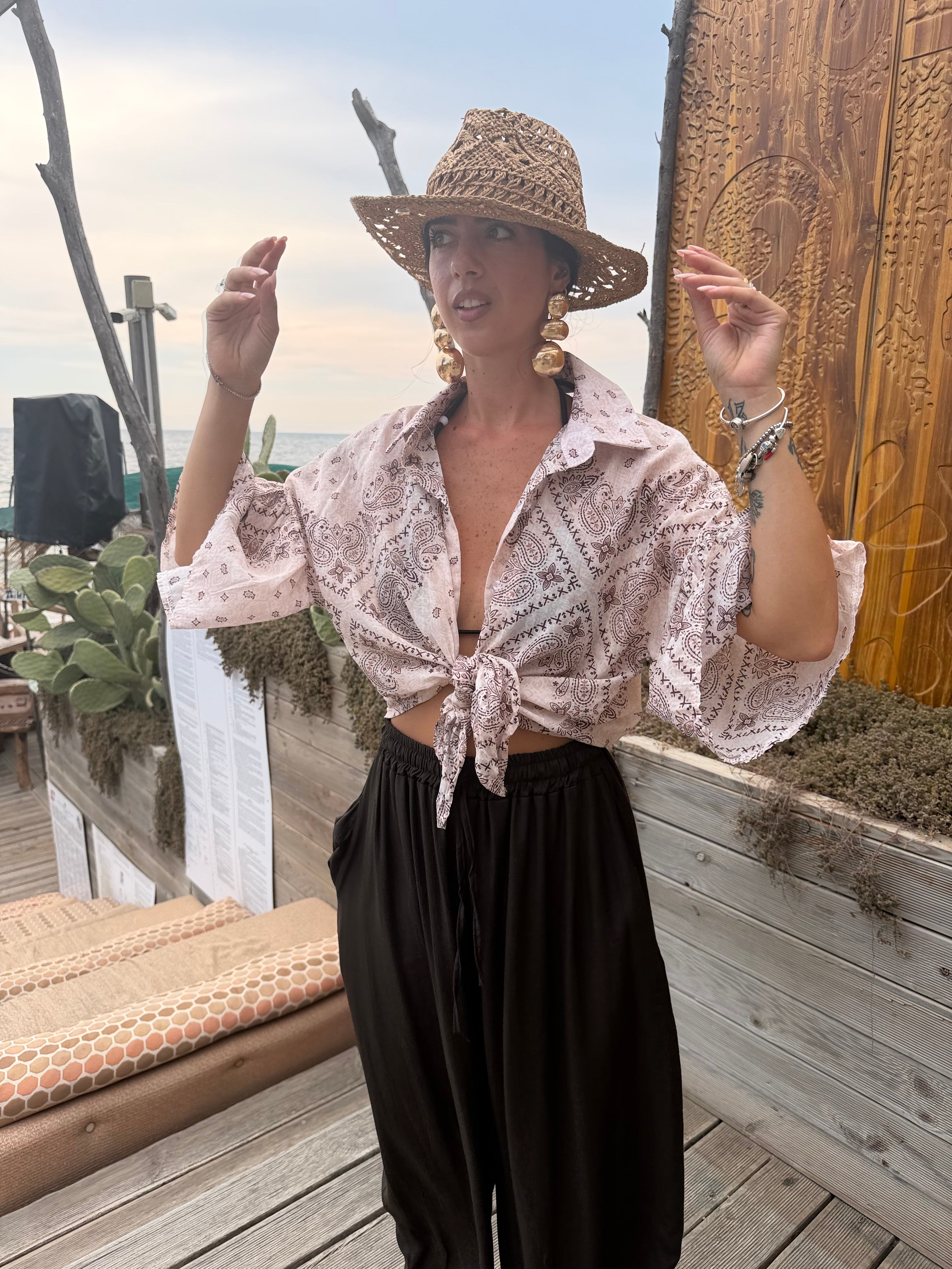 Camicia Bandana Beige