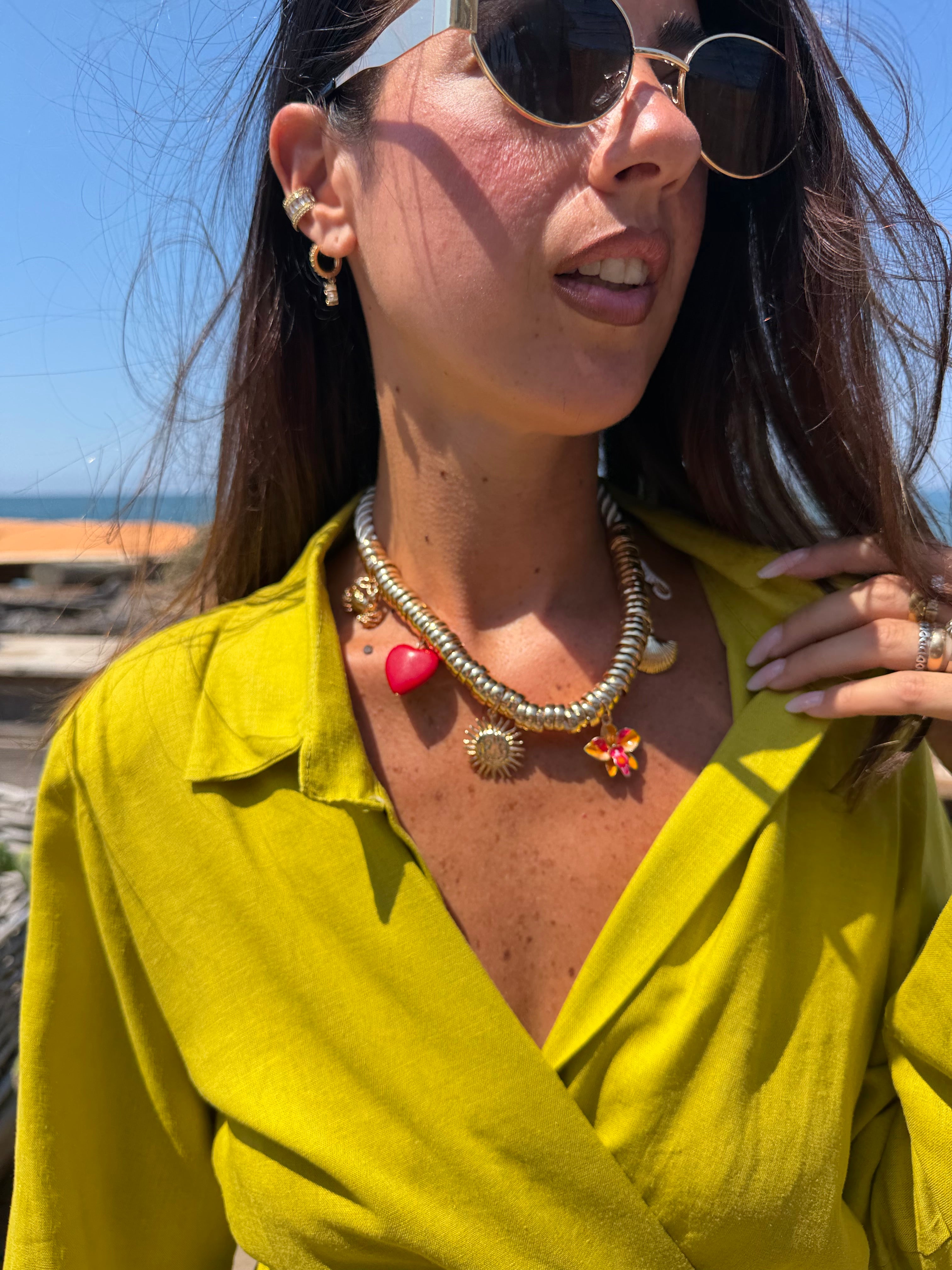 Collana Cuore di sole