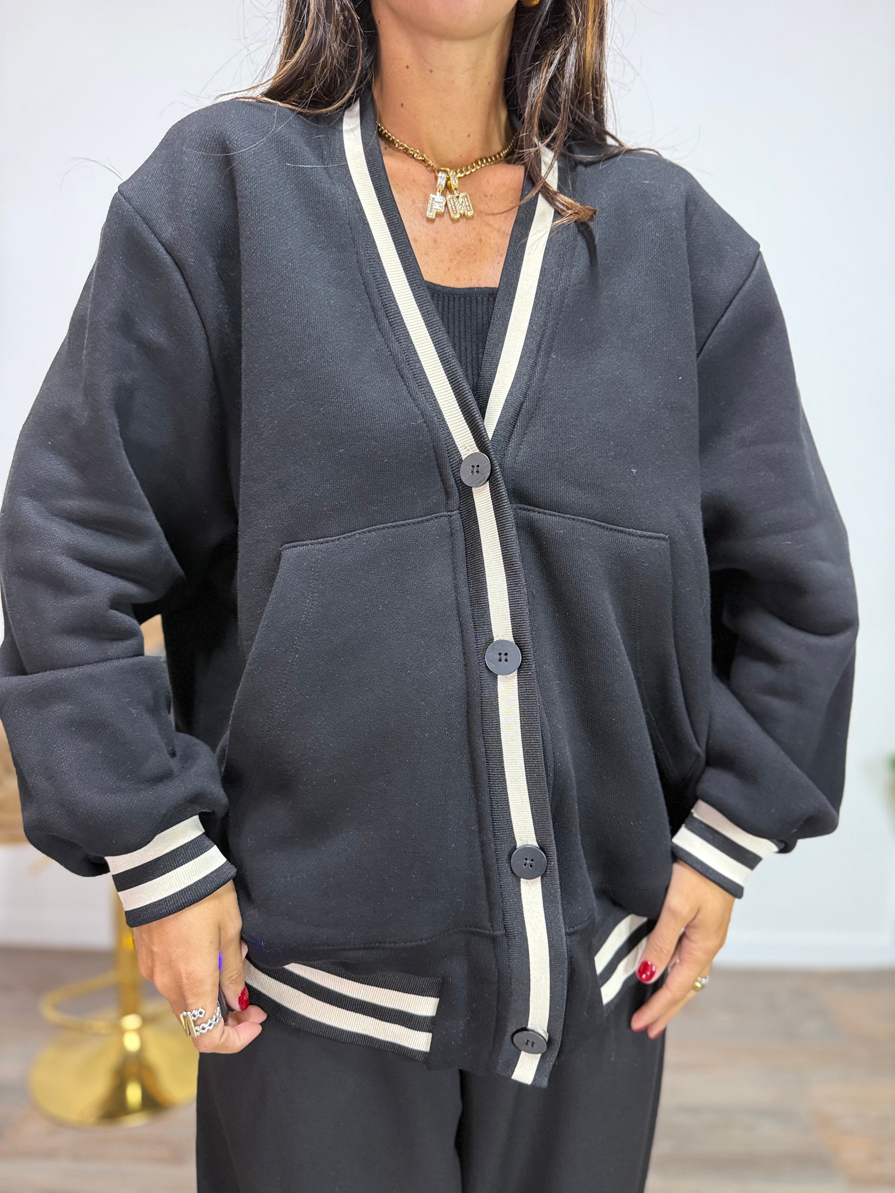 Cardigan Urban LUMINA Nero