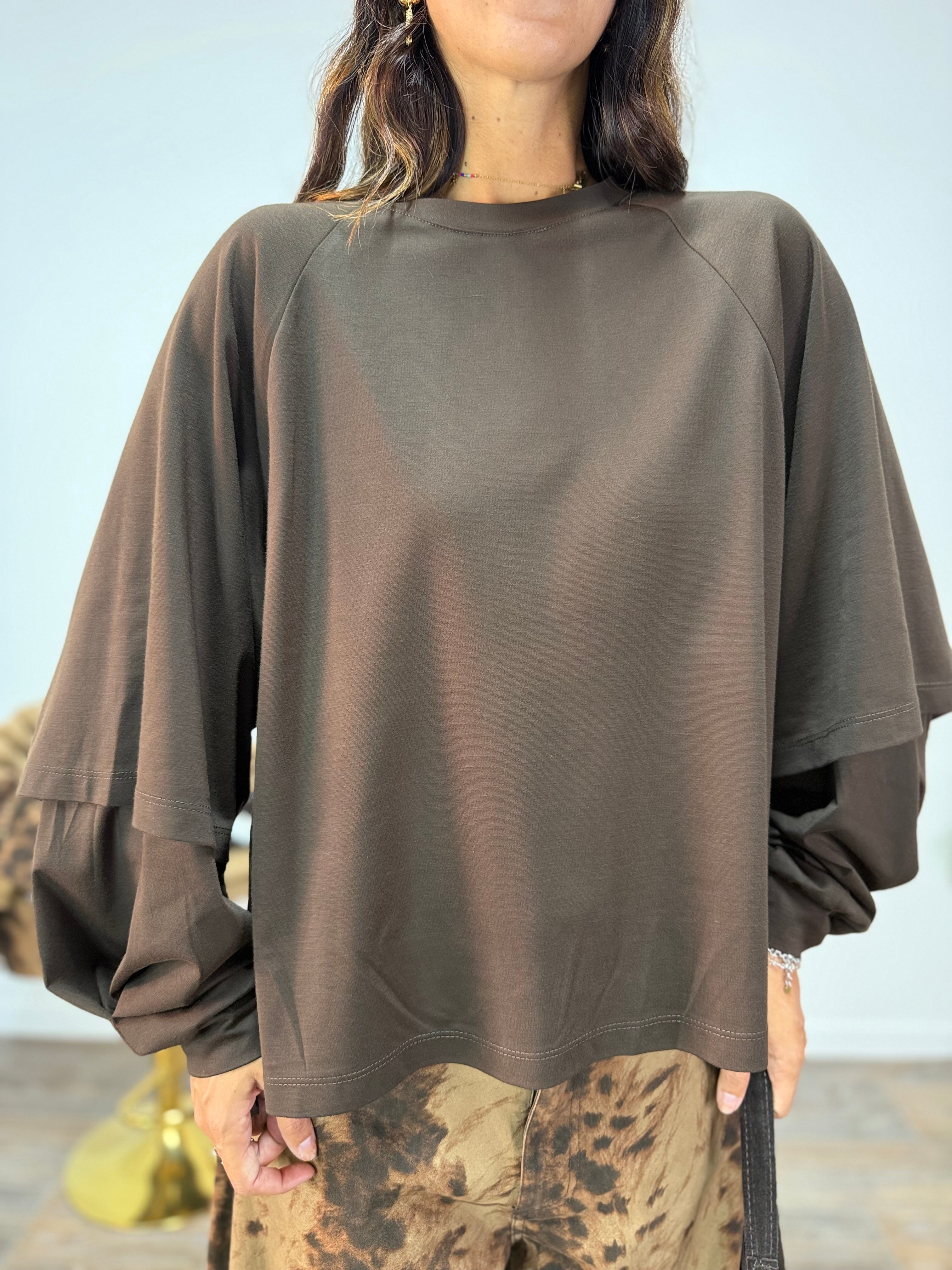 T-Shirt Lùlù LUMINA Marrone