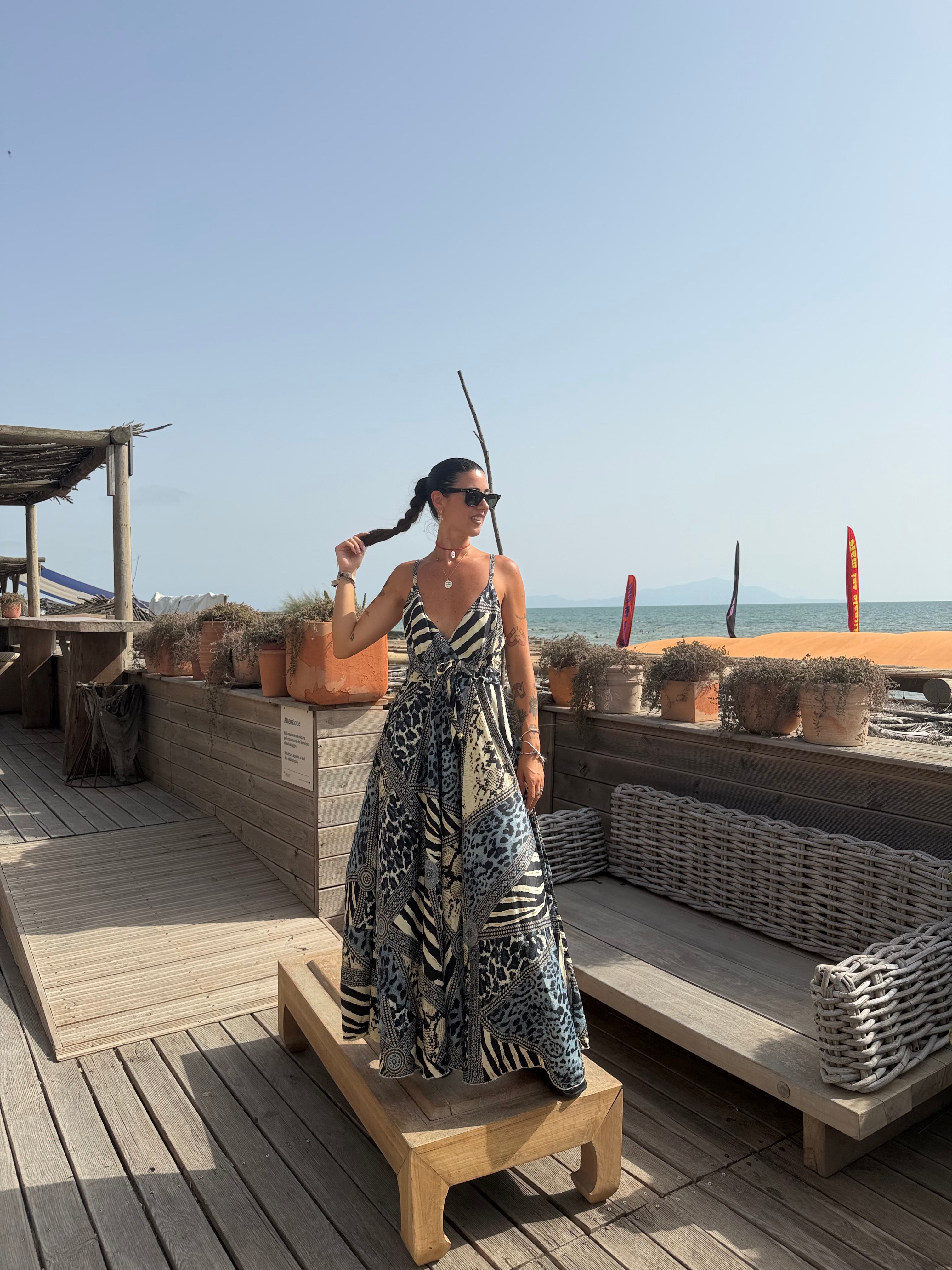Abito Silk Animalier