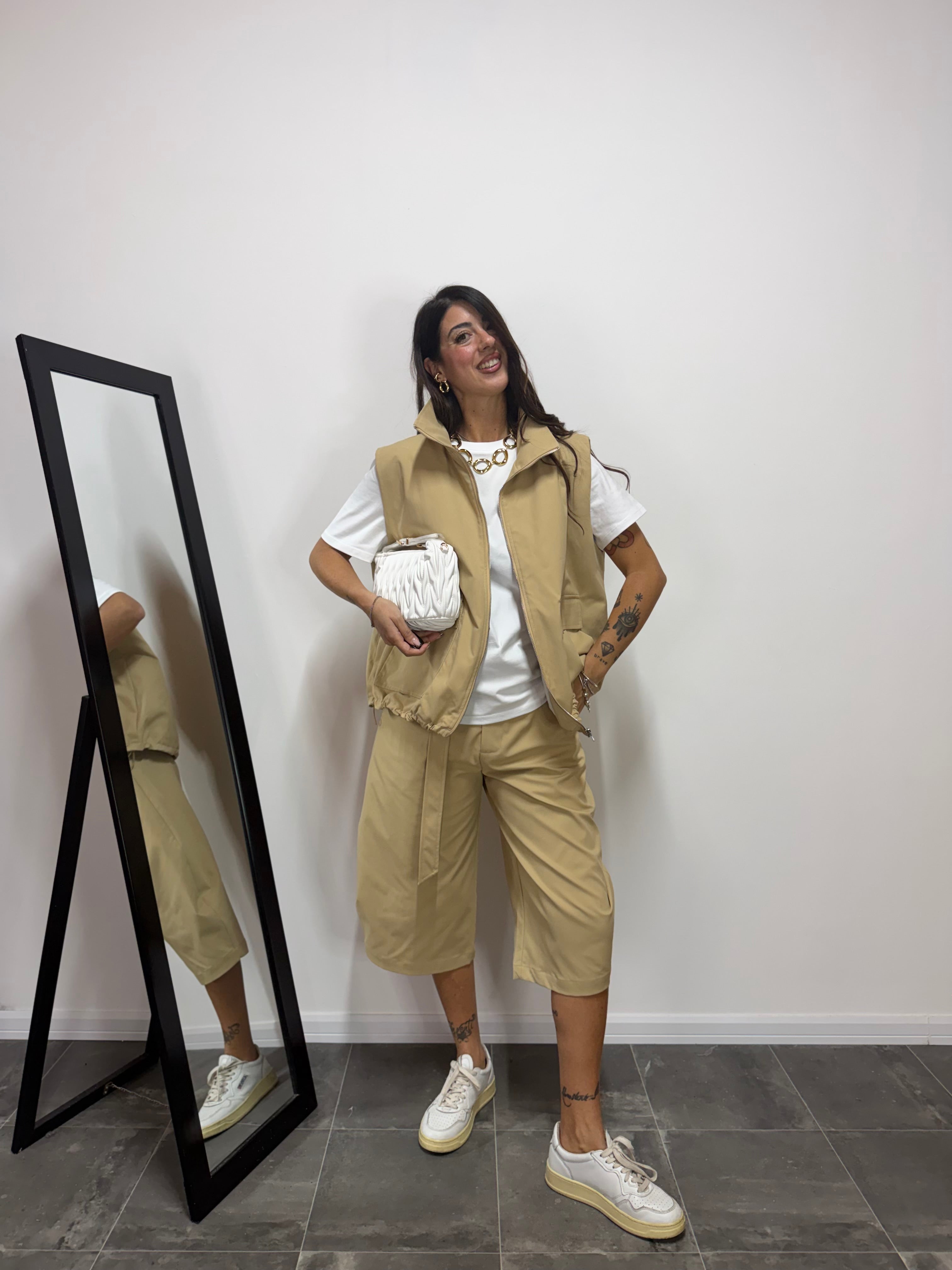 Gilet Trudy LUMINA Cammello