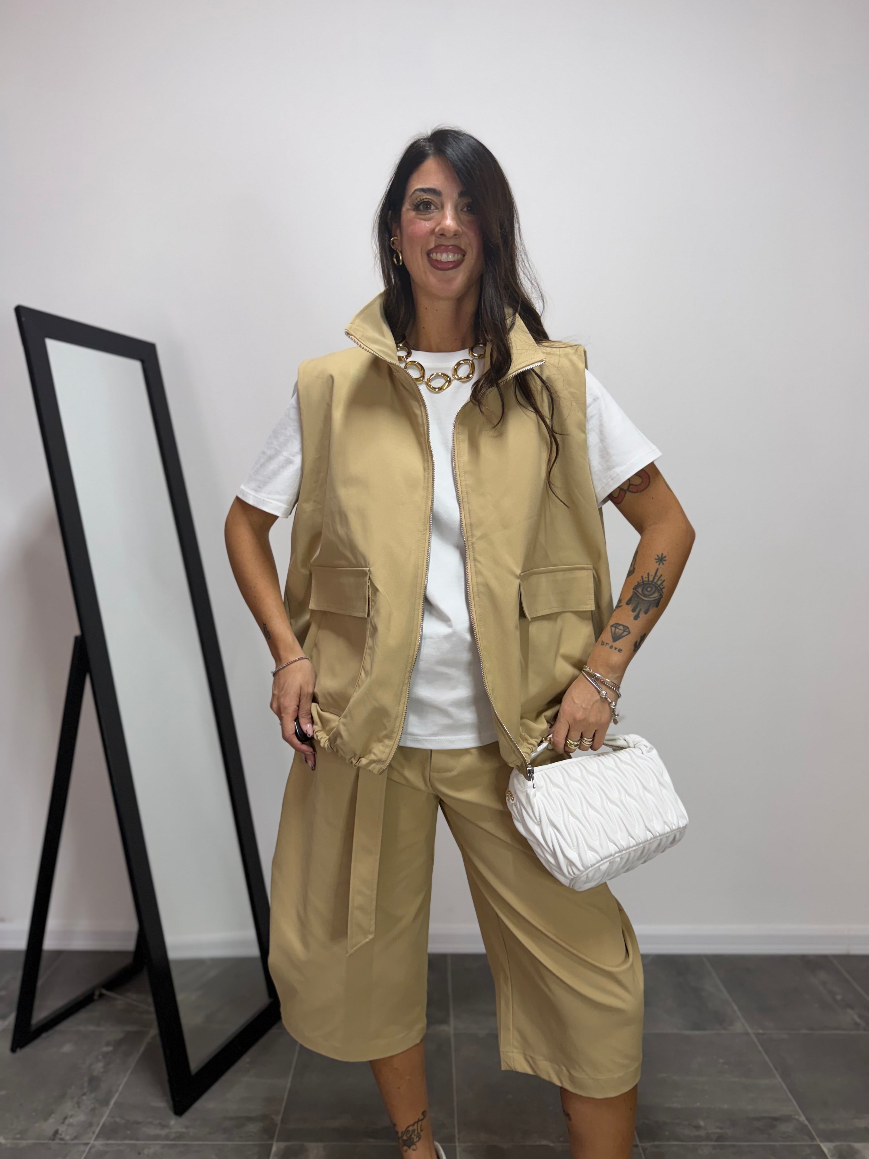 Gilet Trudy LUMINA Cammello