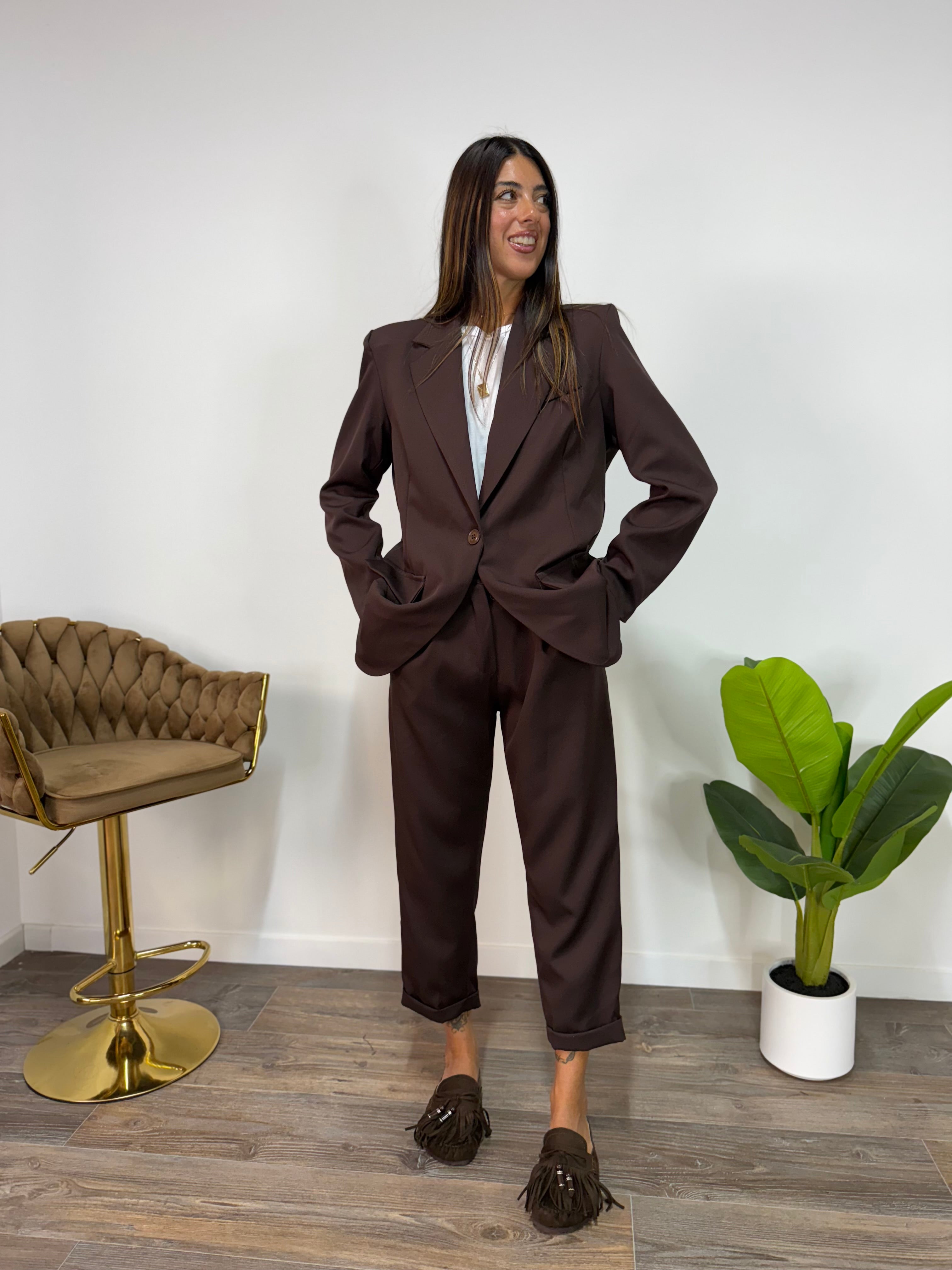 Tailleur Roma Marrone