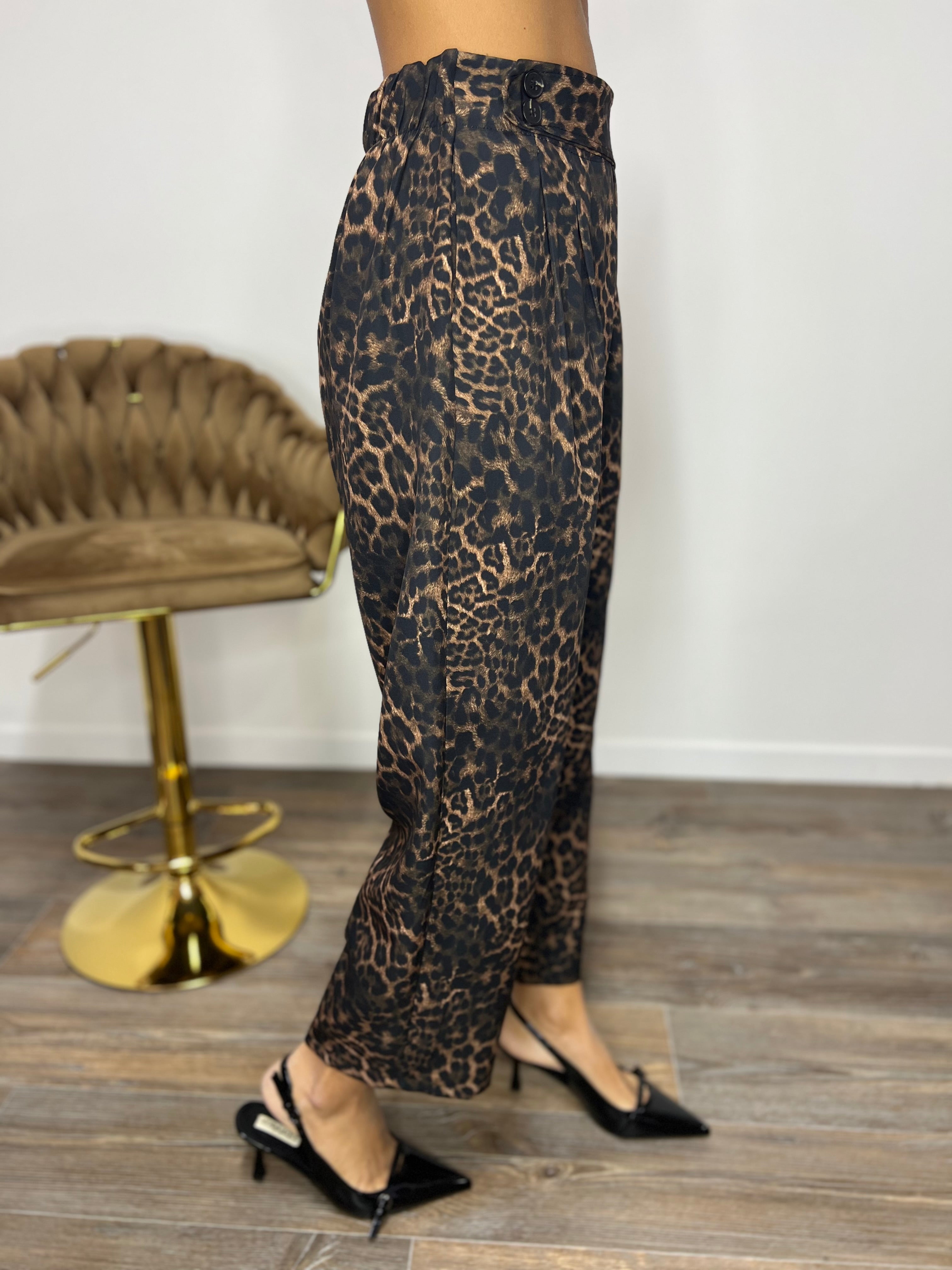 Pantalone Kyoto Leopard