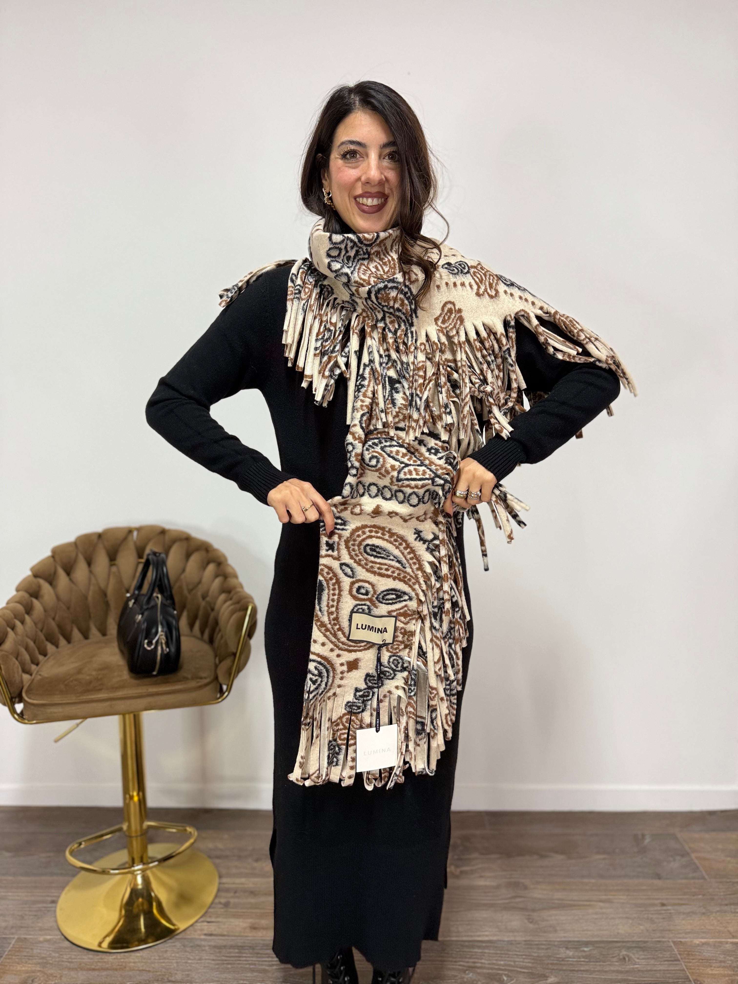 Sciarpa Bandana LUMINA Beige