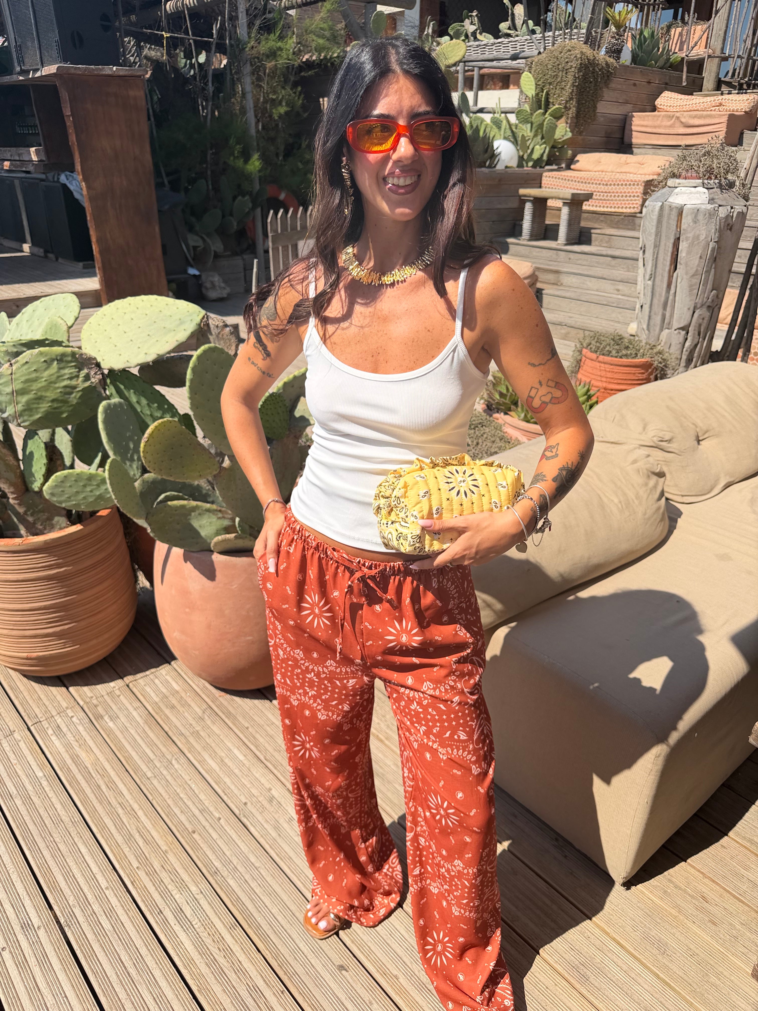 Pantalone Bandana Ruggine