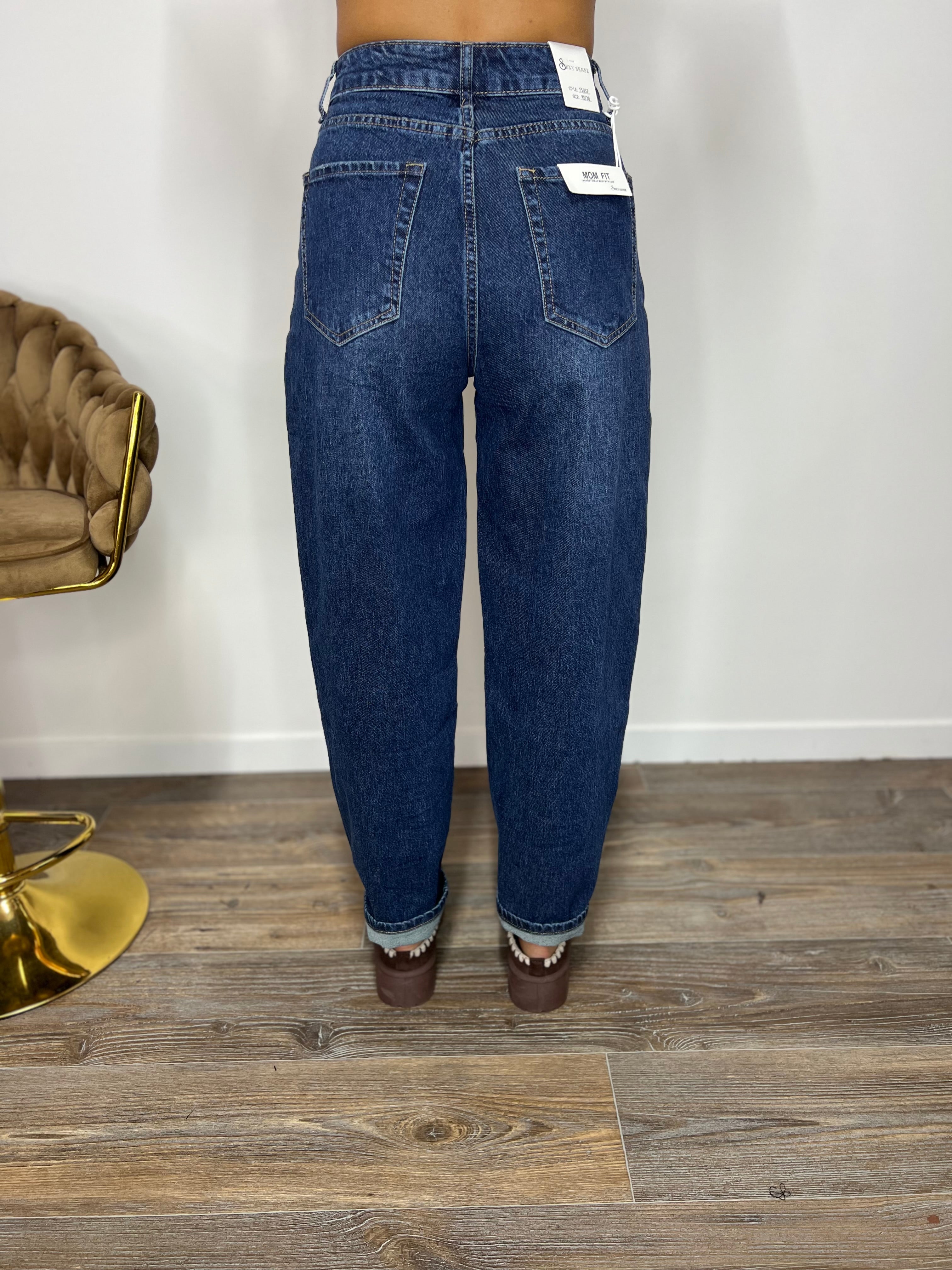 Jeans Dark MoM Fit