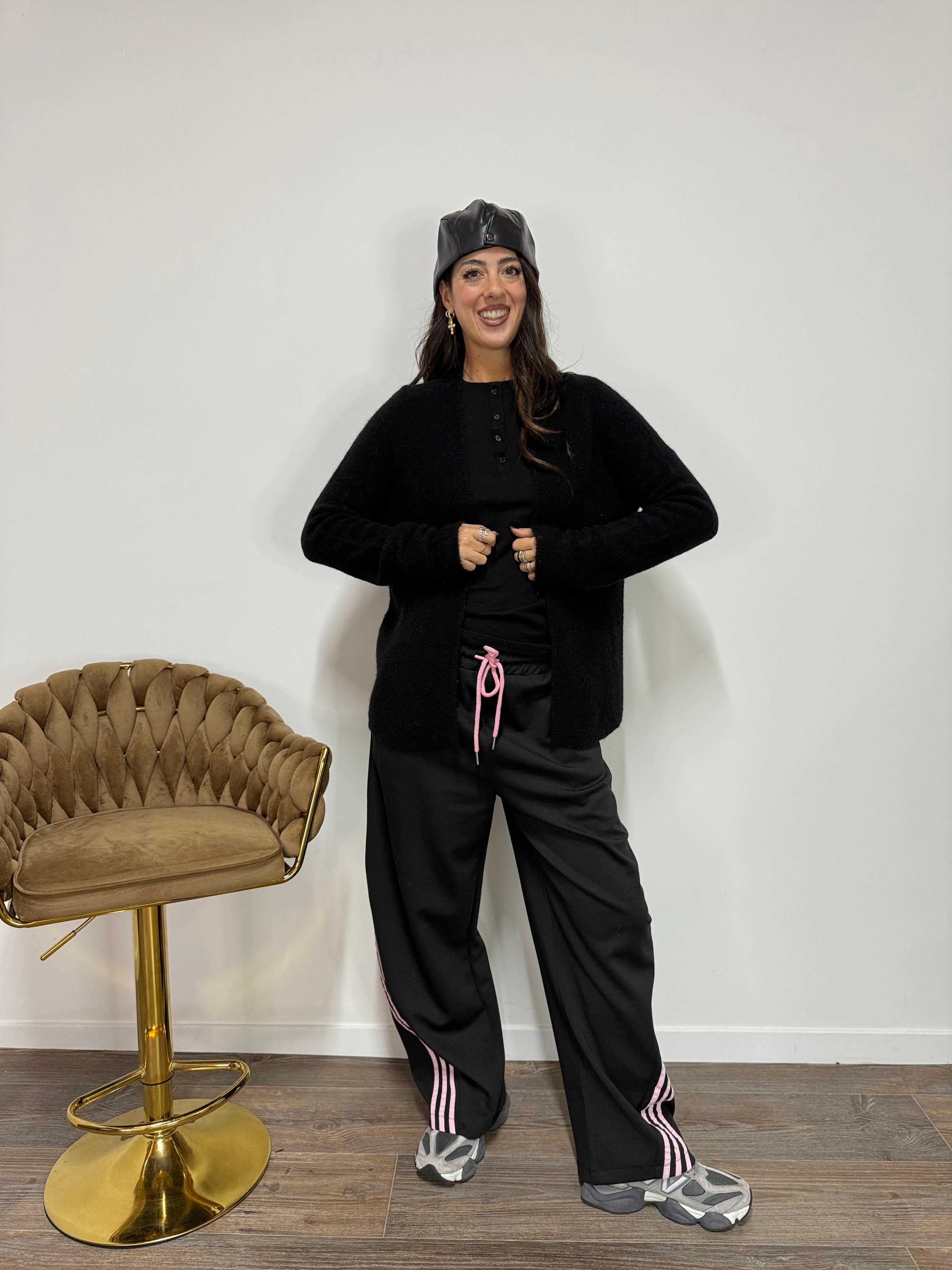 Cardigan Soffice LUMINA Nero