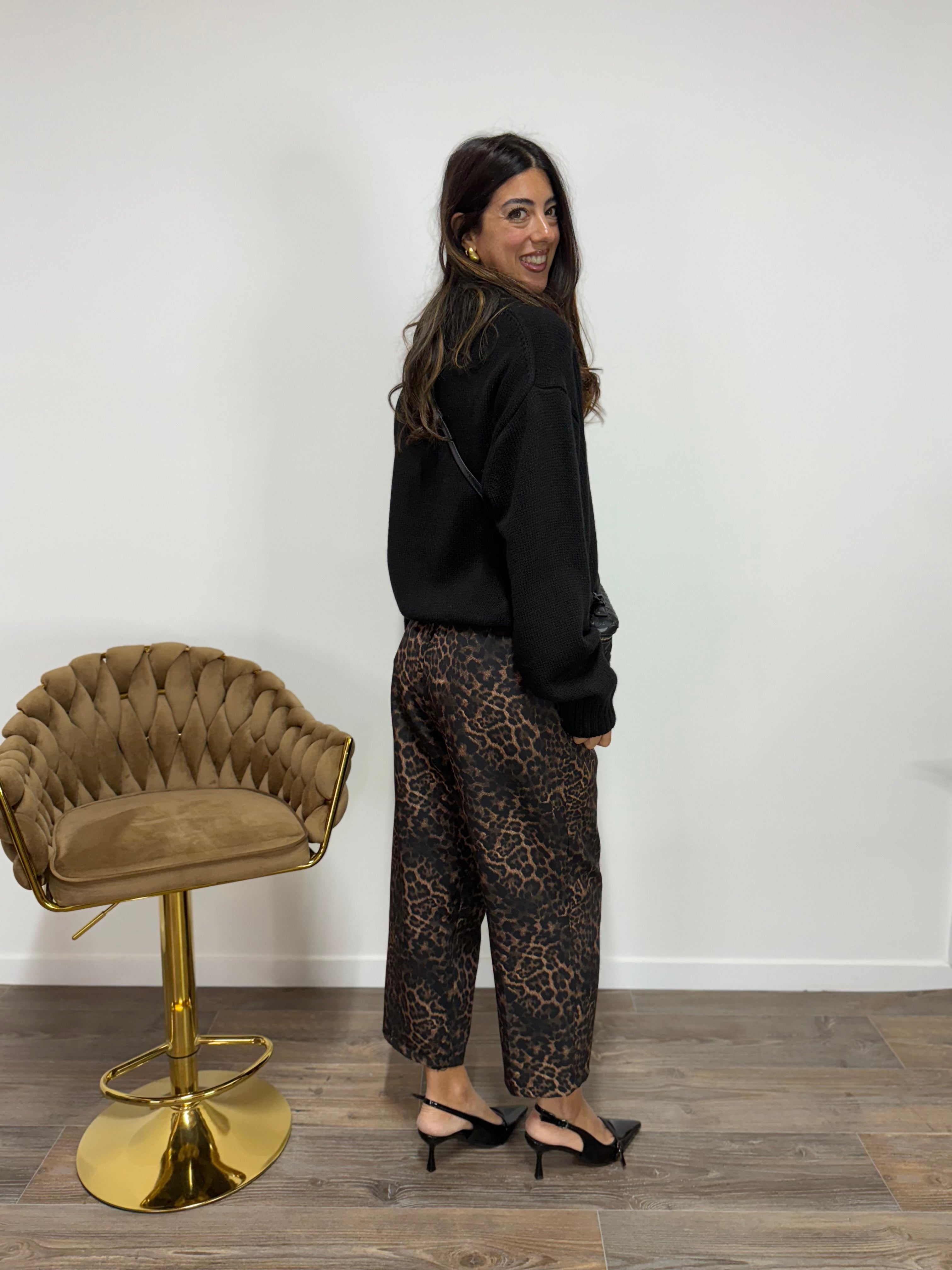Pantalone Kyoto Leopard