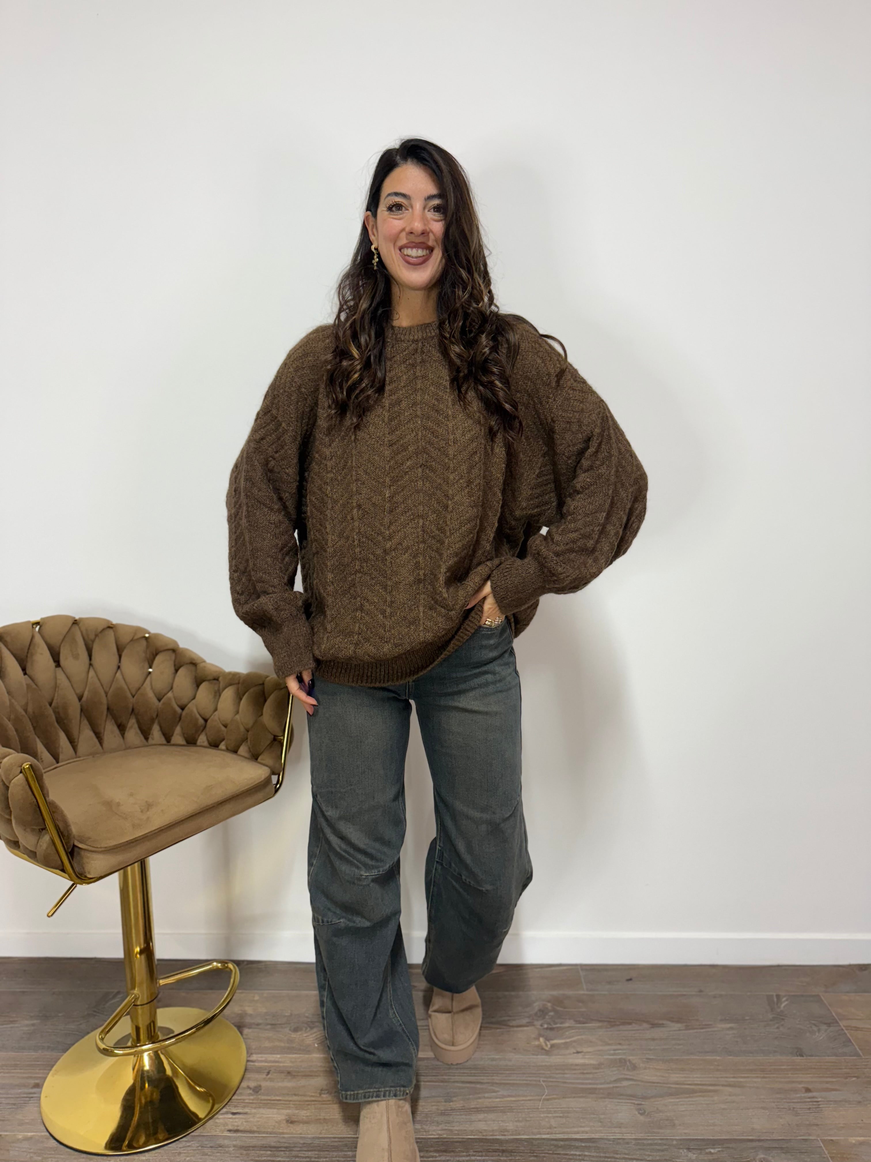 Pull Mohair The Lulù Marrone
