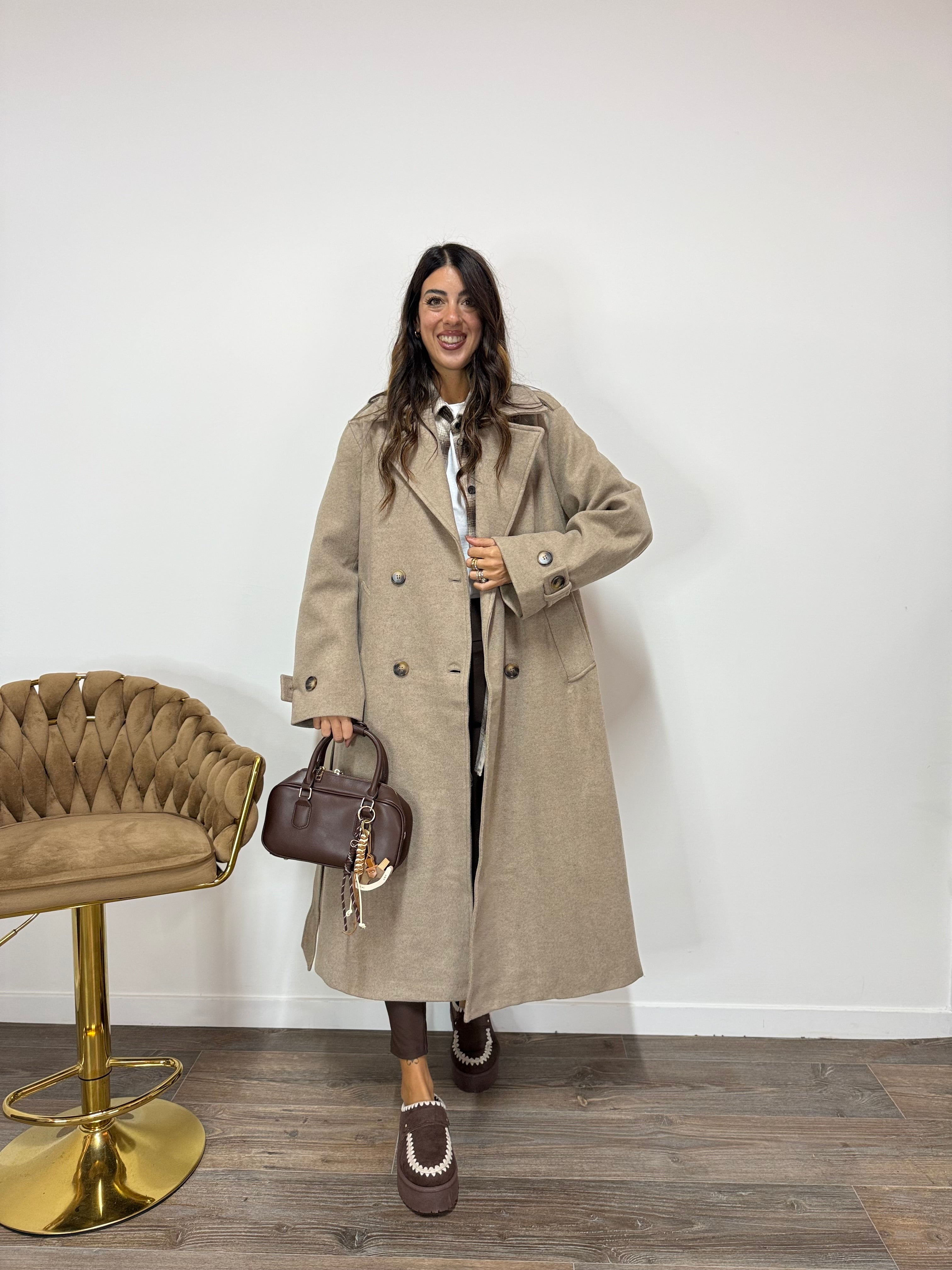 Cappotto Fergie Fango