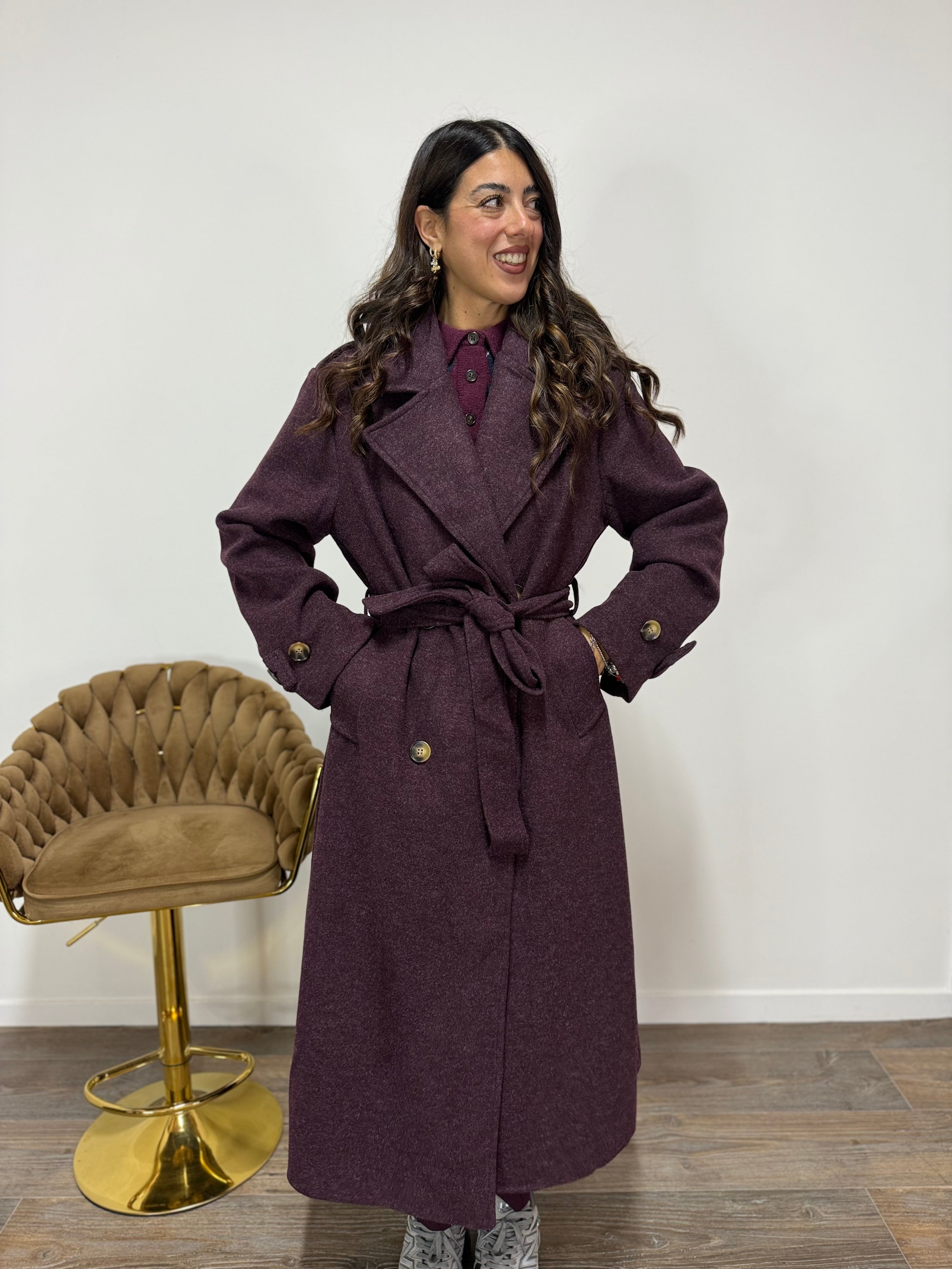Cappotto Fergie Prugna