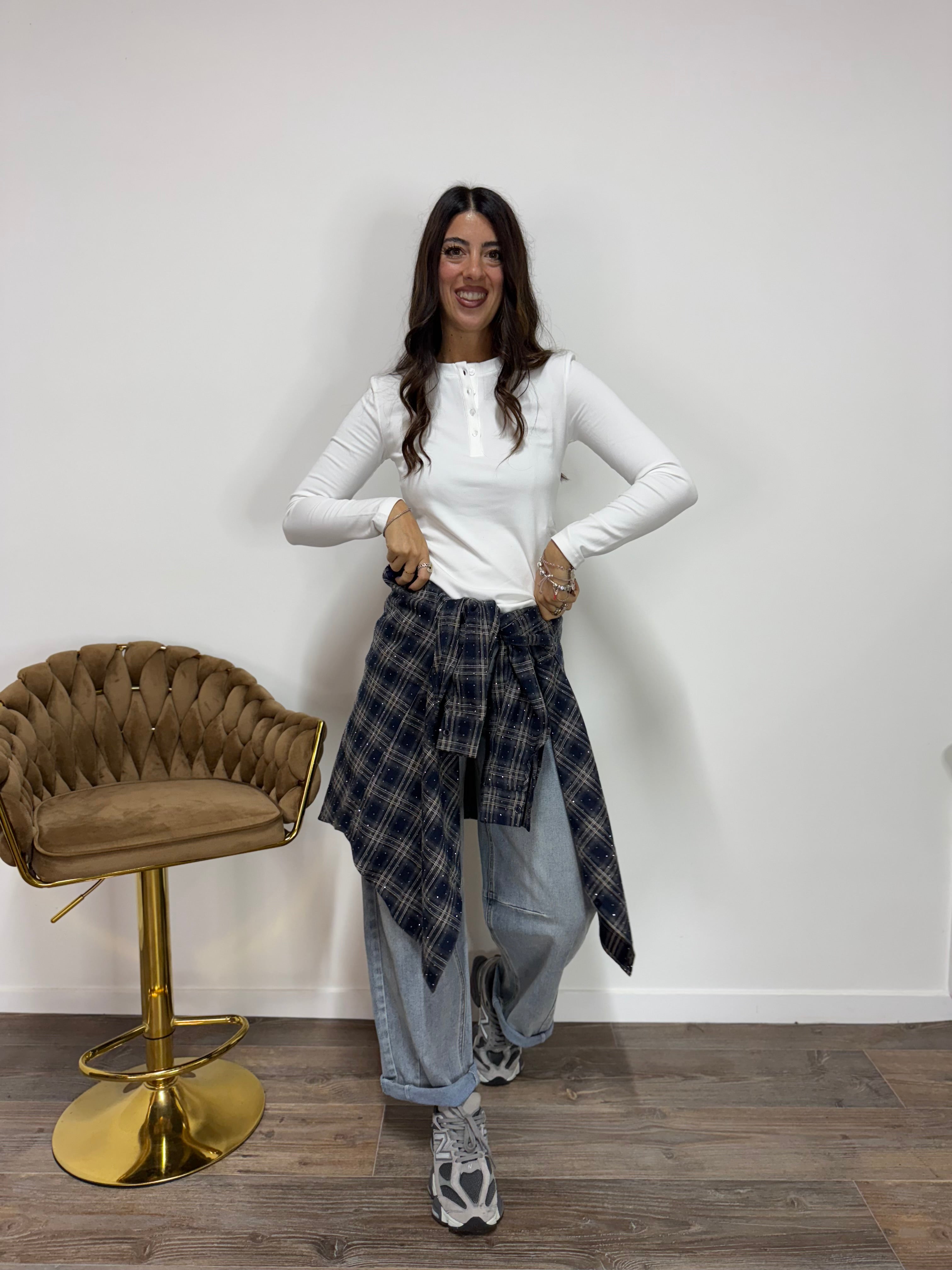 Camicia Tempesta Stellata Blue