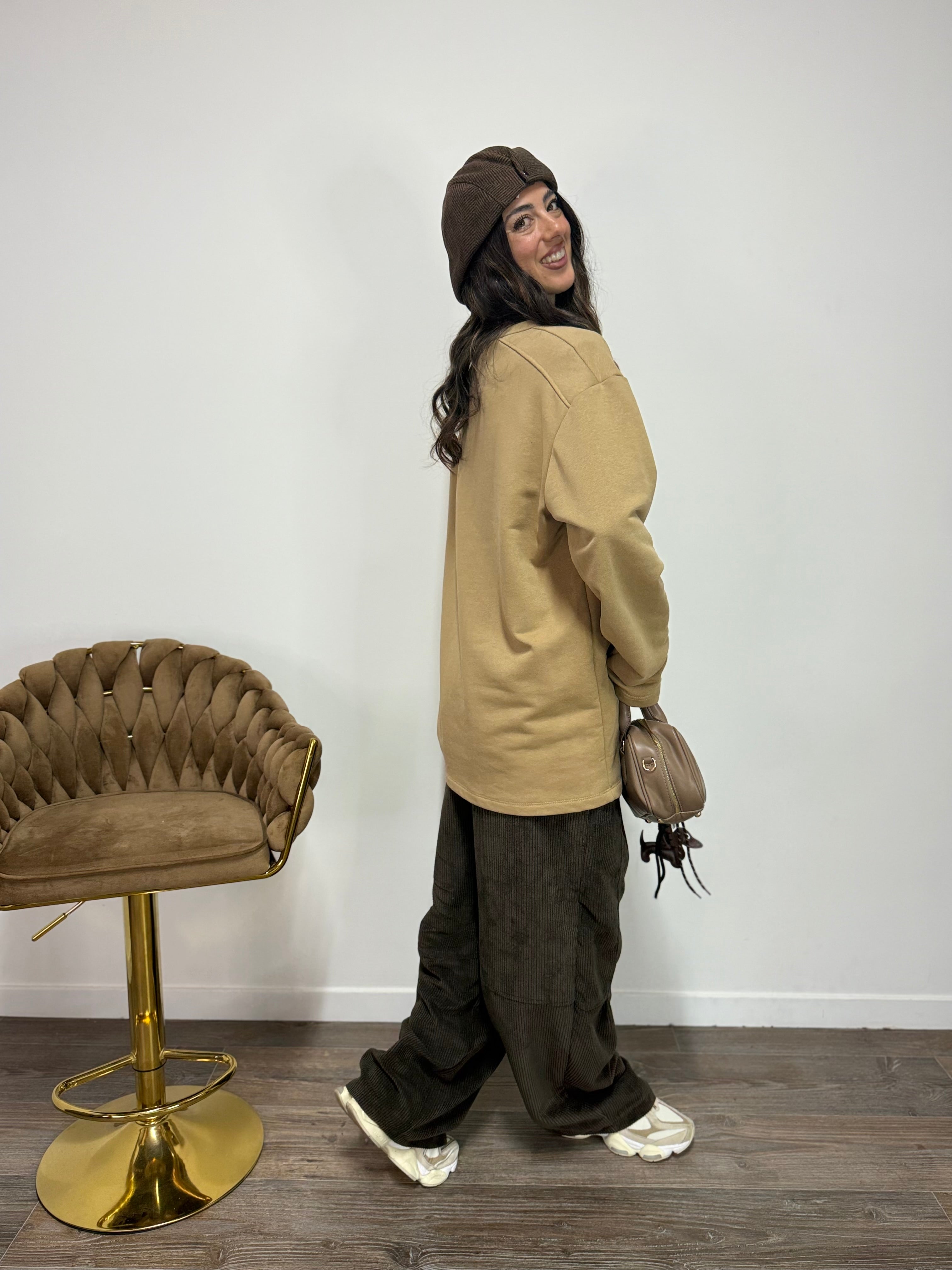 Felpa Super JUST WEST Sabbia