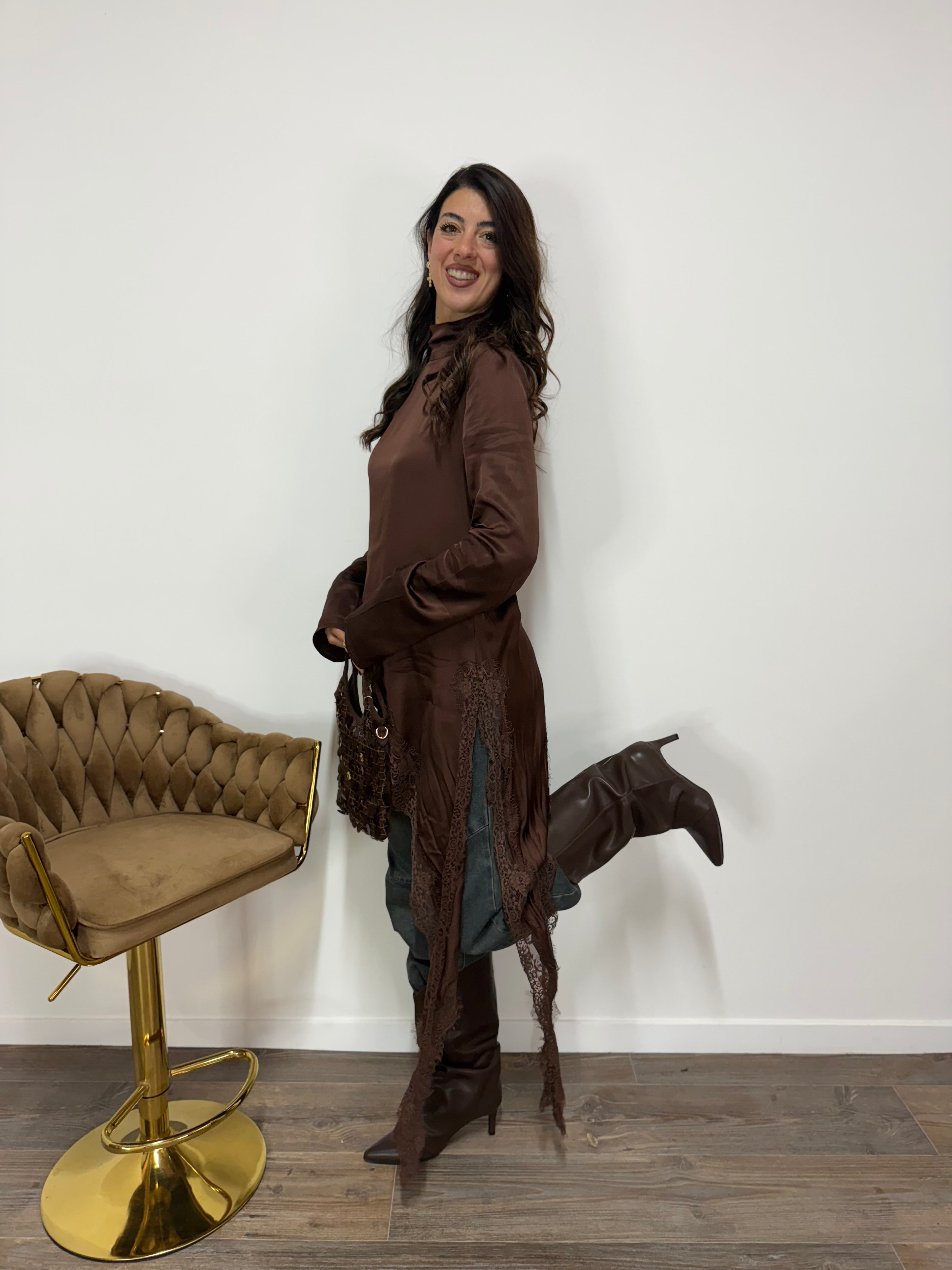 Blusa Raso&Lingerie LUMINA Marrone