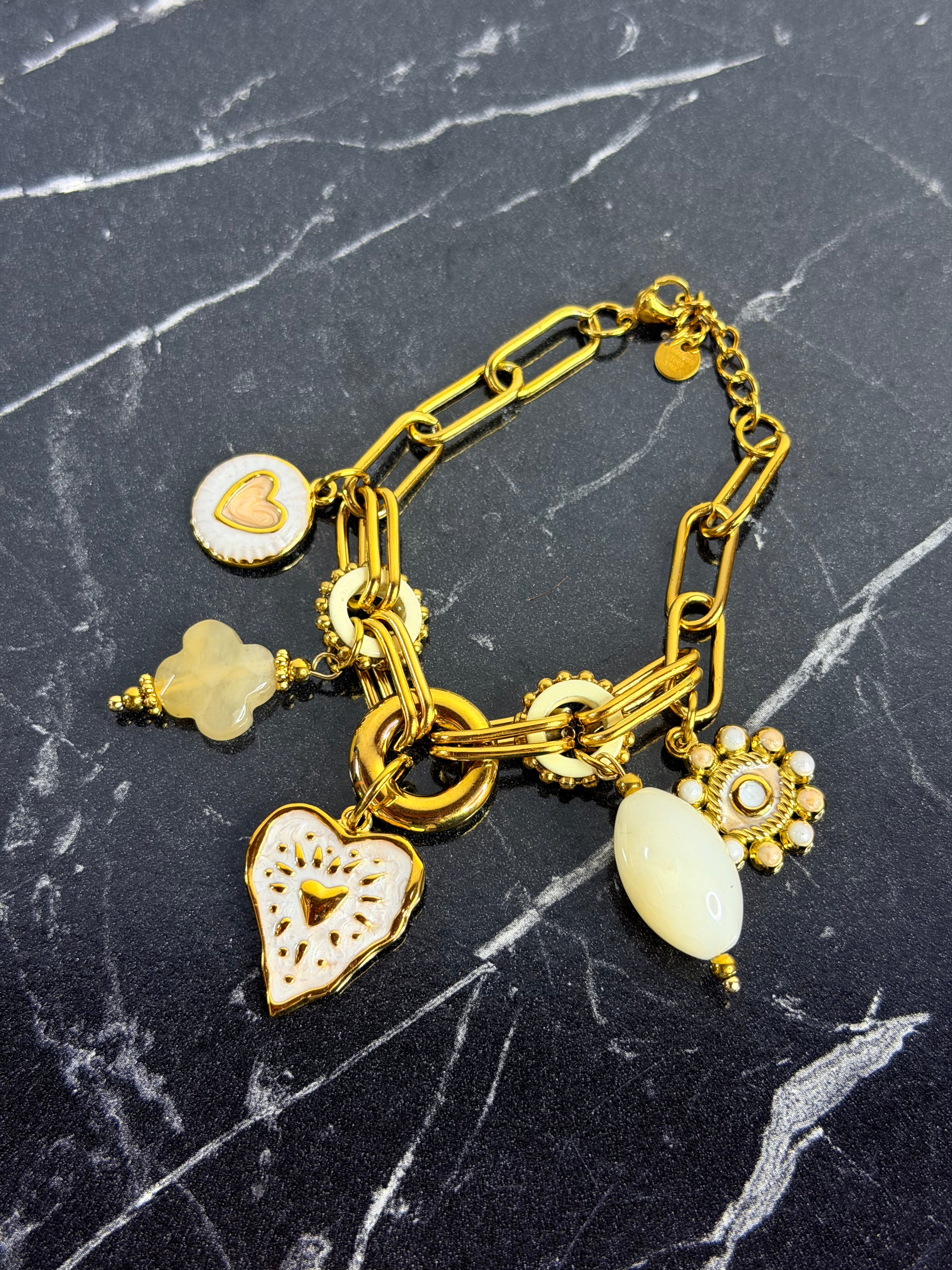 Bracciale Sacro Cuore White