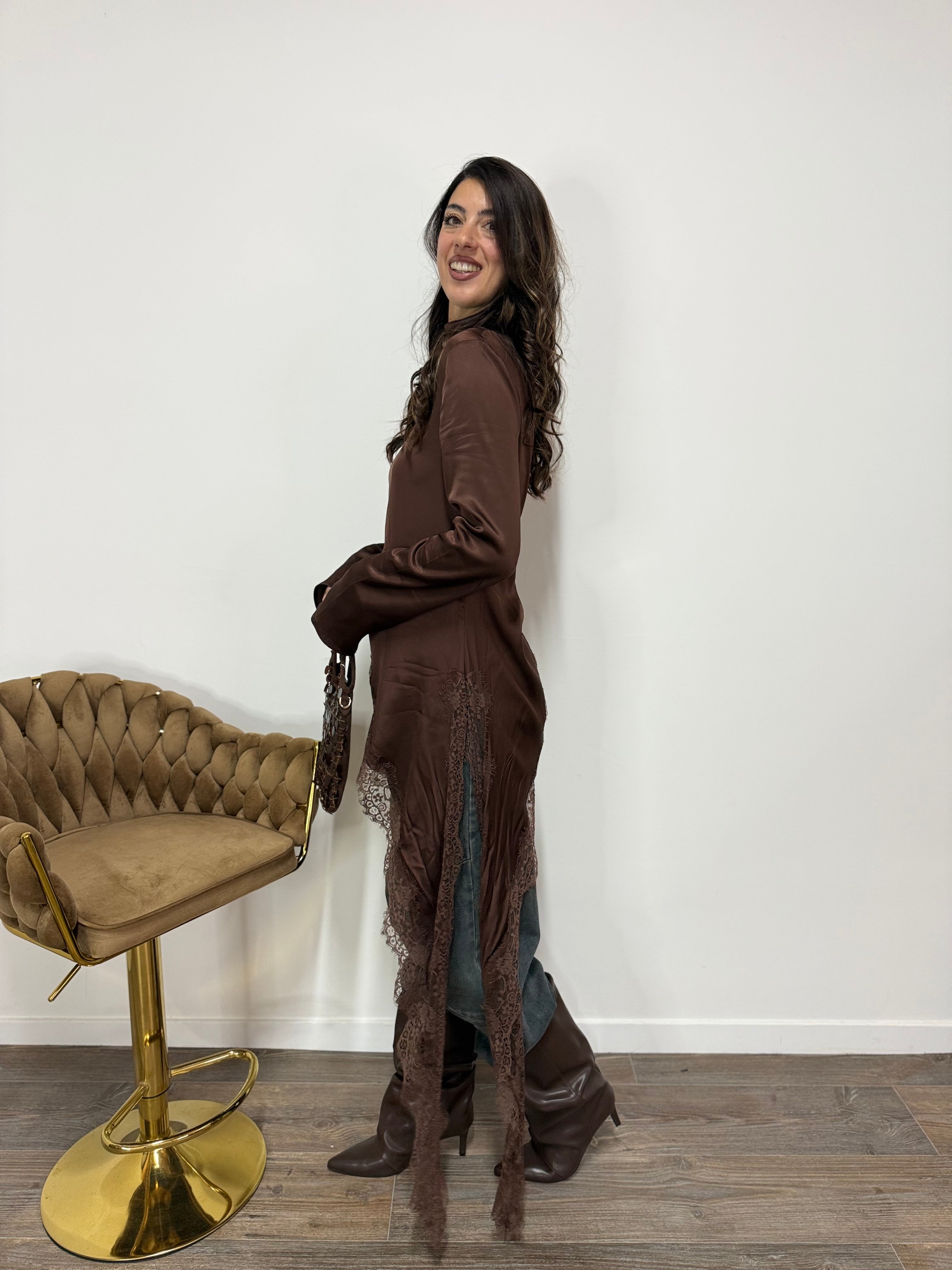 Blusa Raso&Lingerie LUMINA Marrone