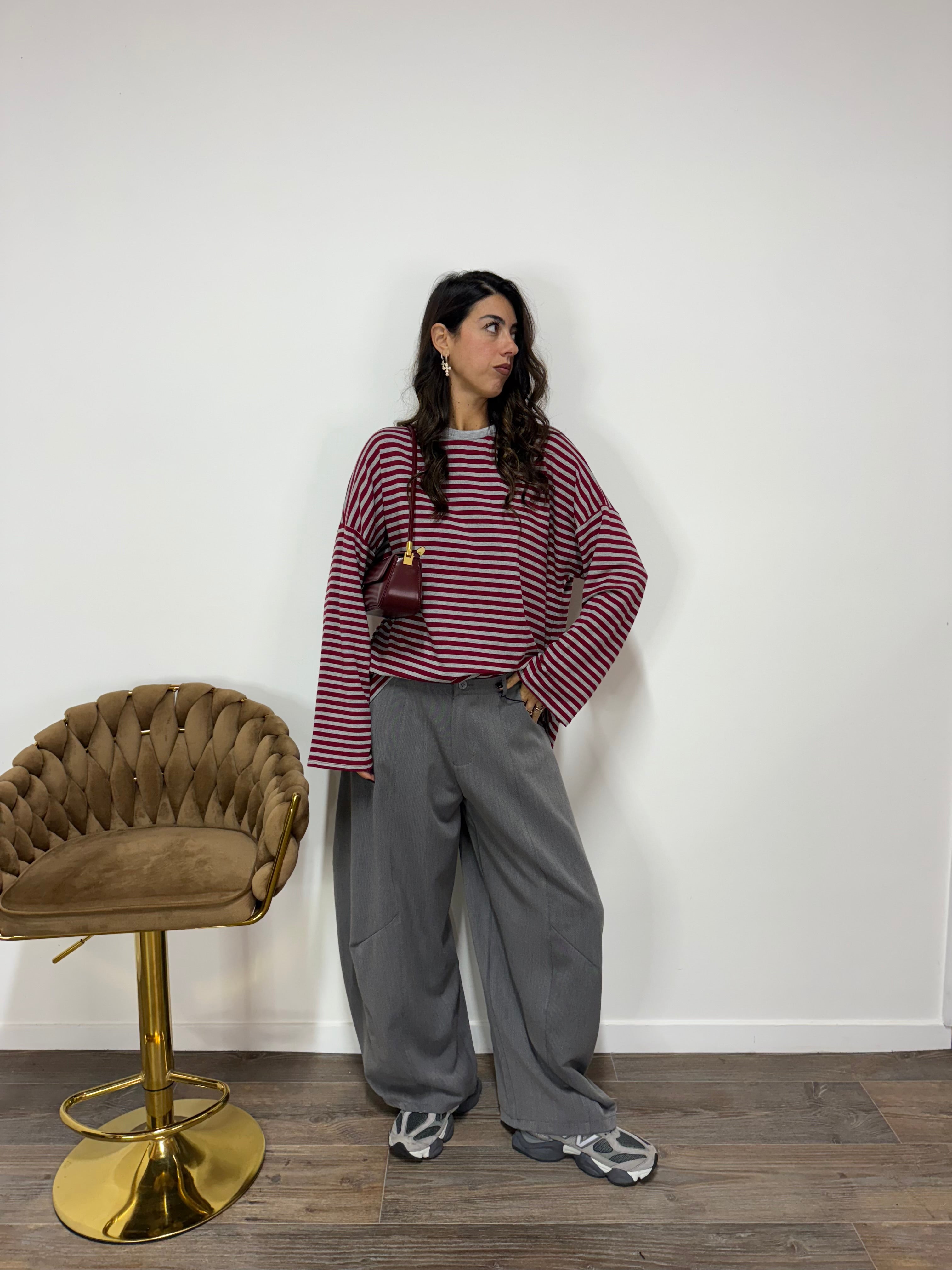 Maglia Alcatraz Grey/Bordeaux