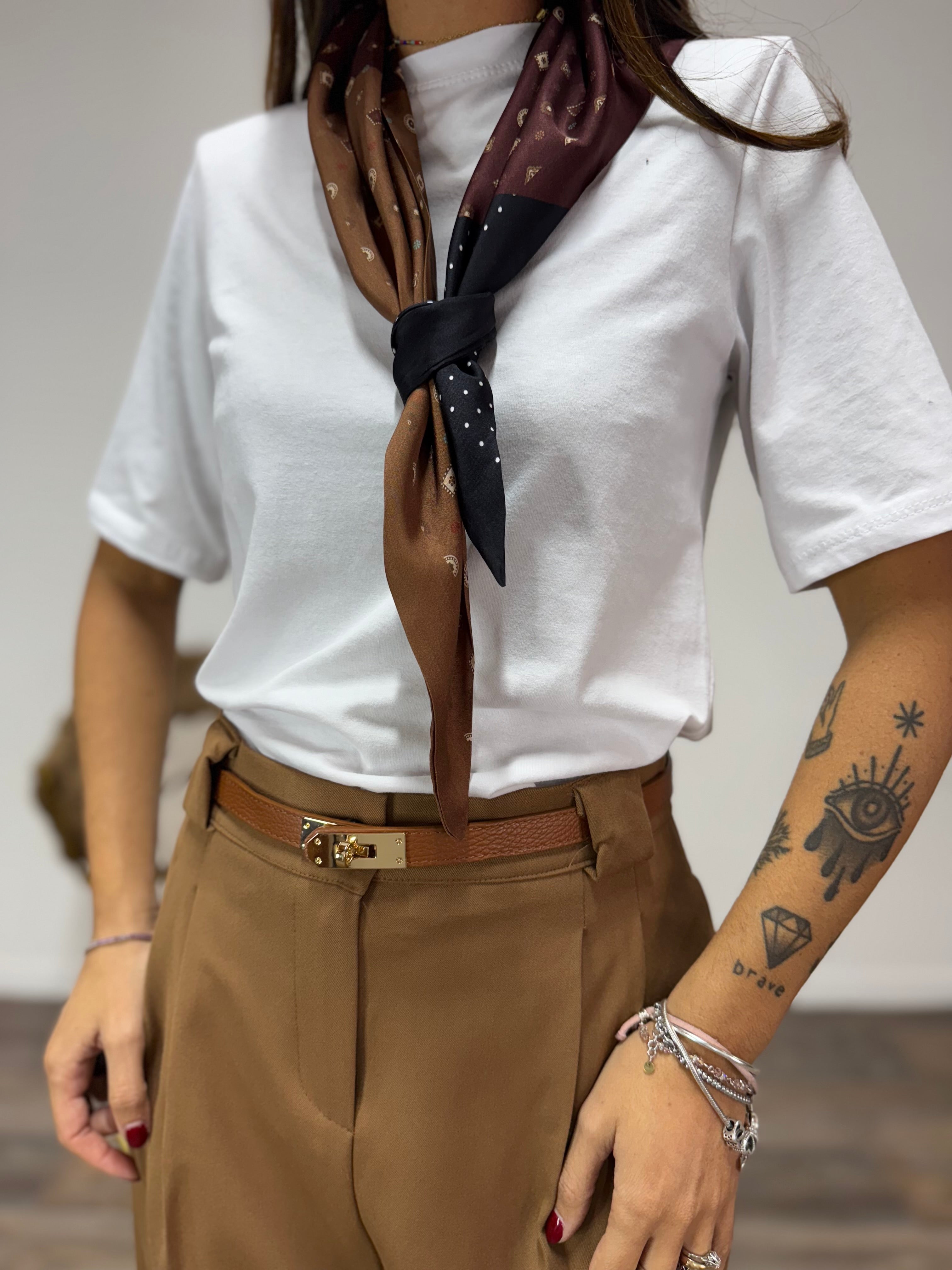 Cardigan Foulard LUMINA Fango