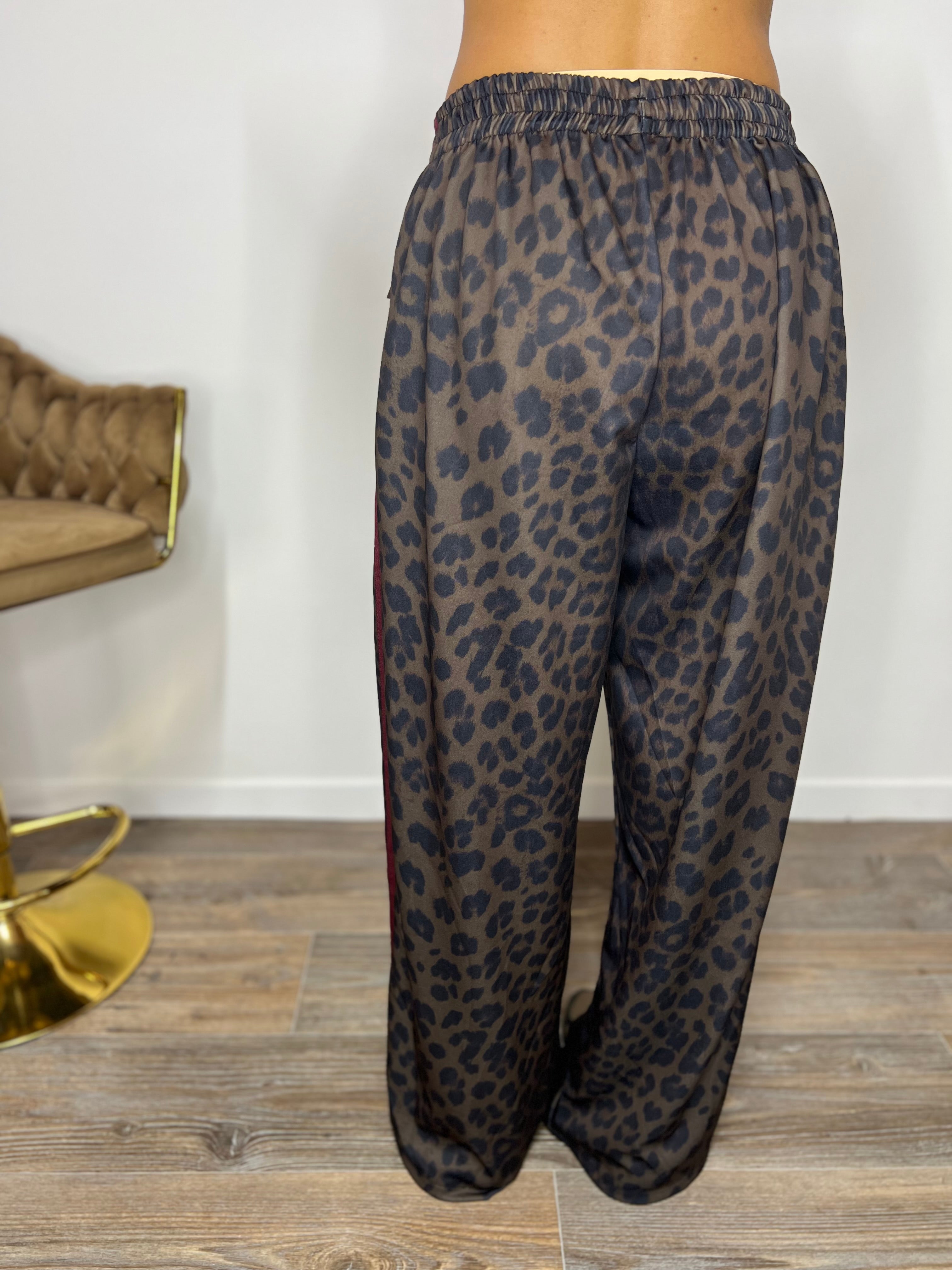 PantaTuta Power Leopardato Bordeaux