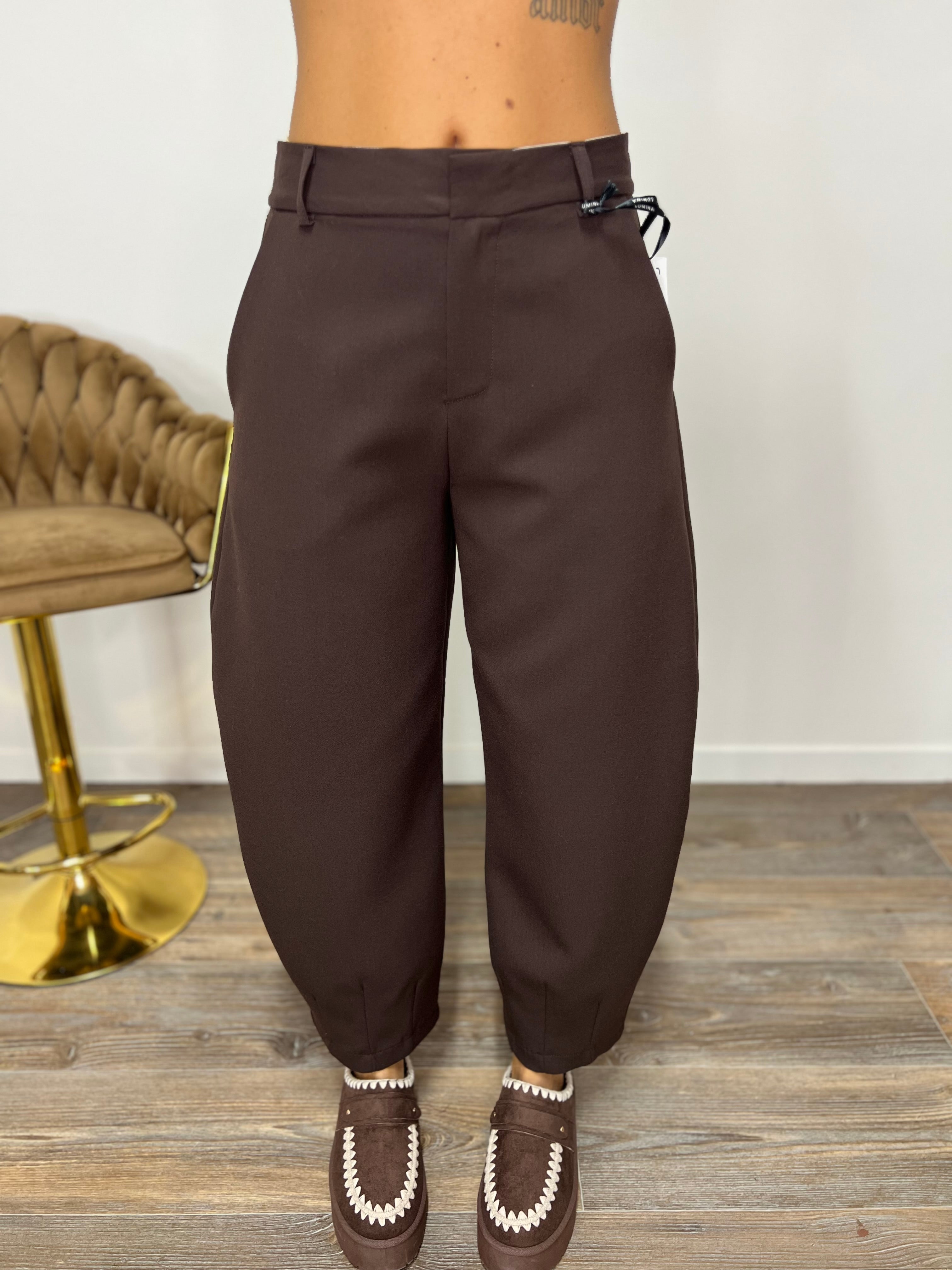 Pantalone Twist LUMINA Marrone