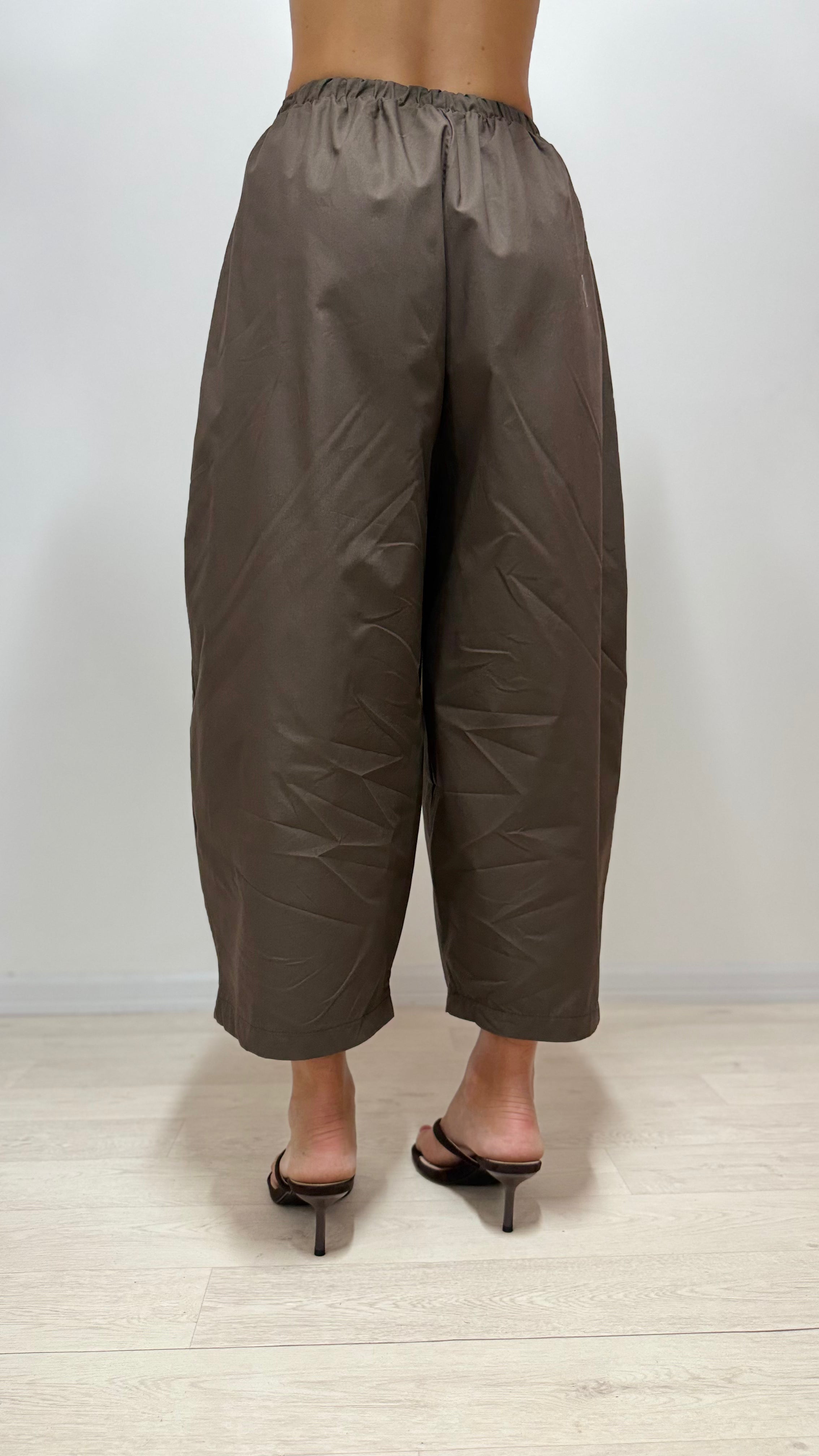 Pantalone Eluana JUST WEST Marrone