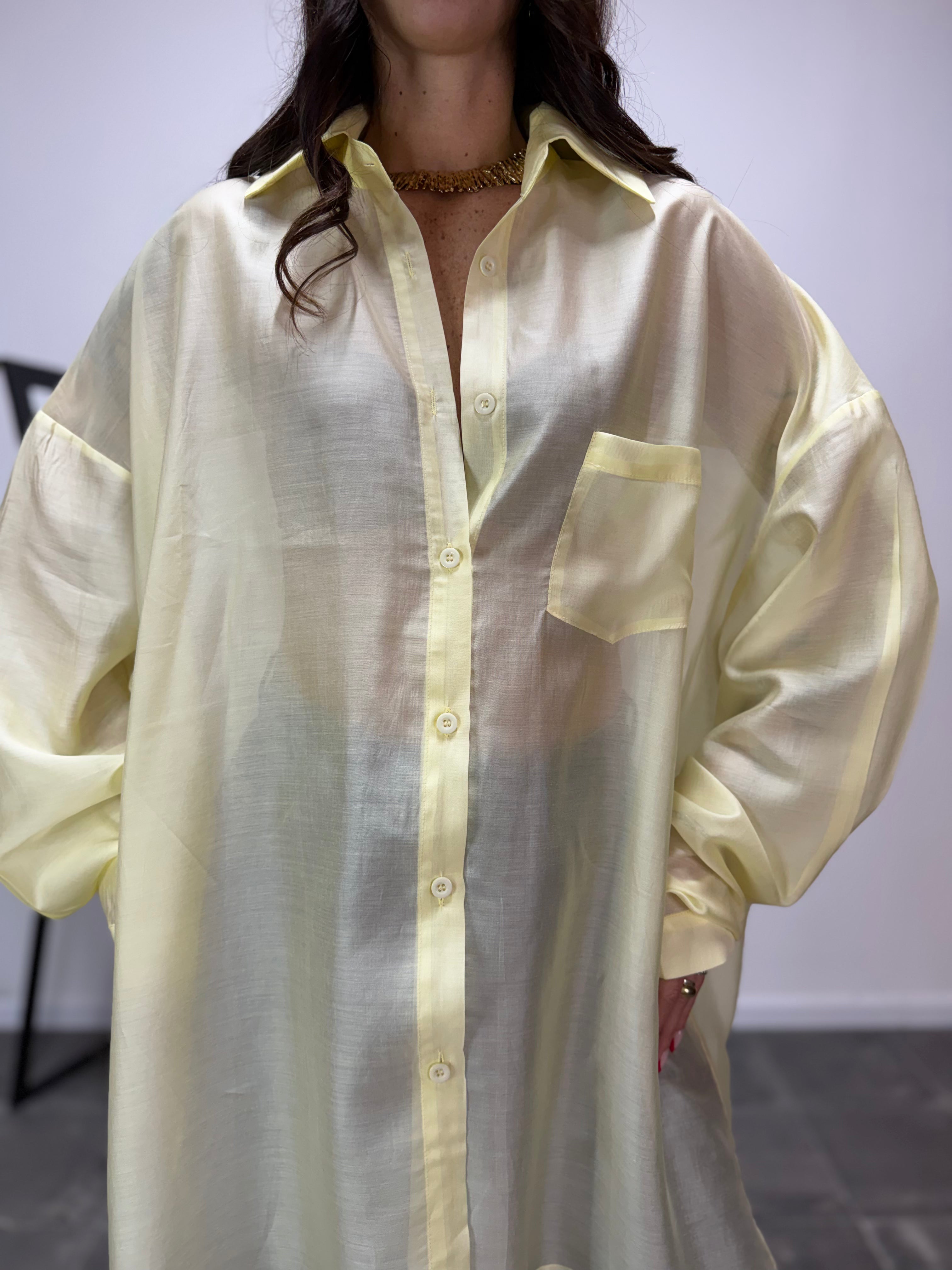 Maxi Camicia Andrea Gialla