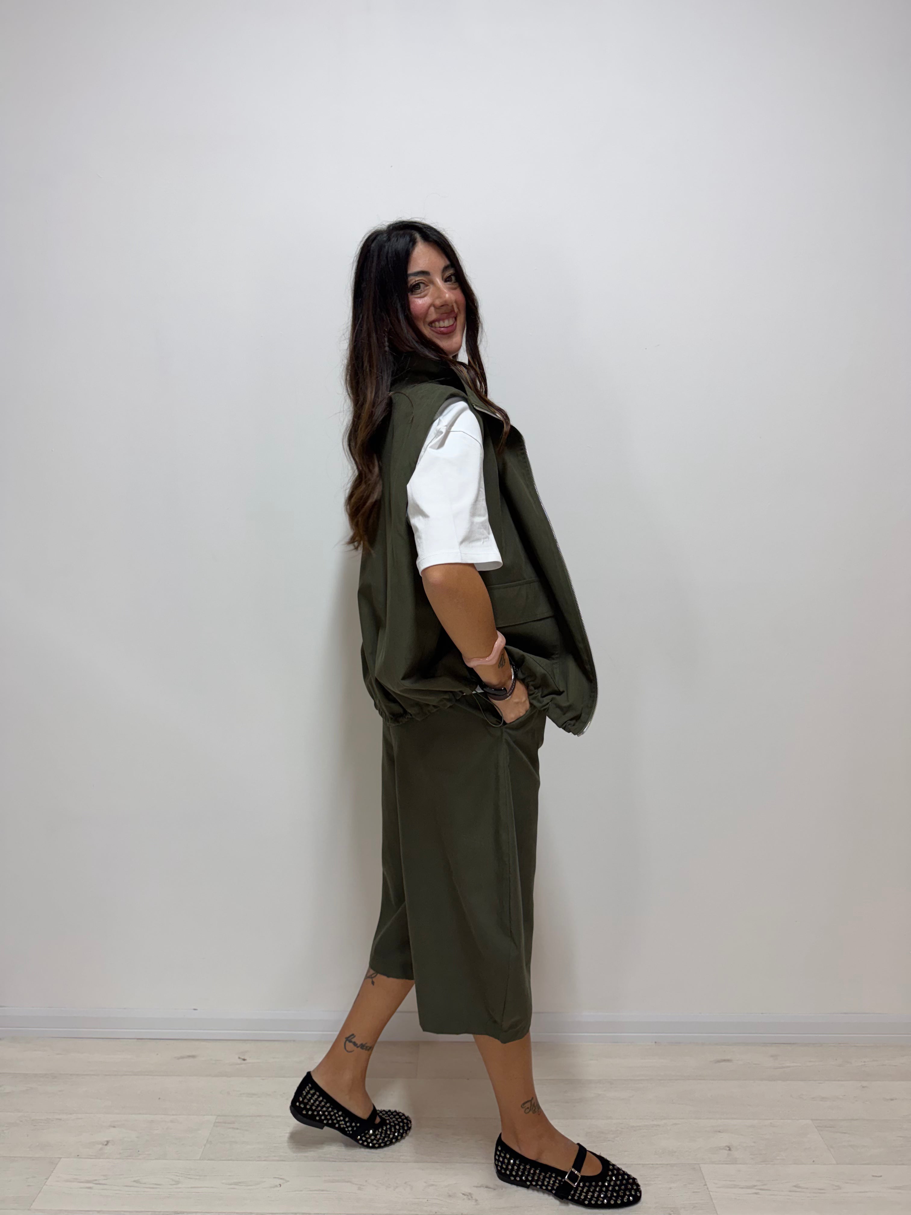 Gilet Trudy LUMINA Verde Militare