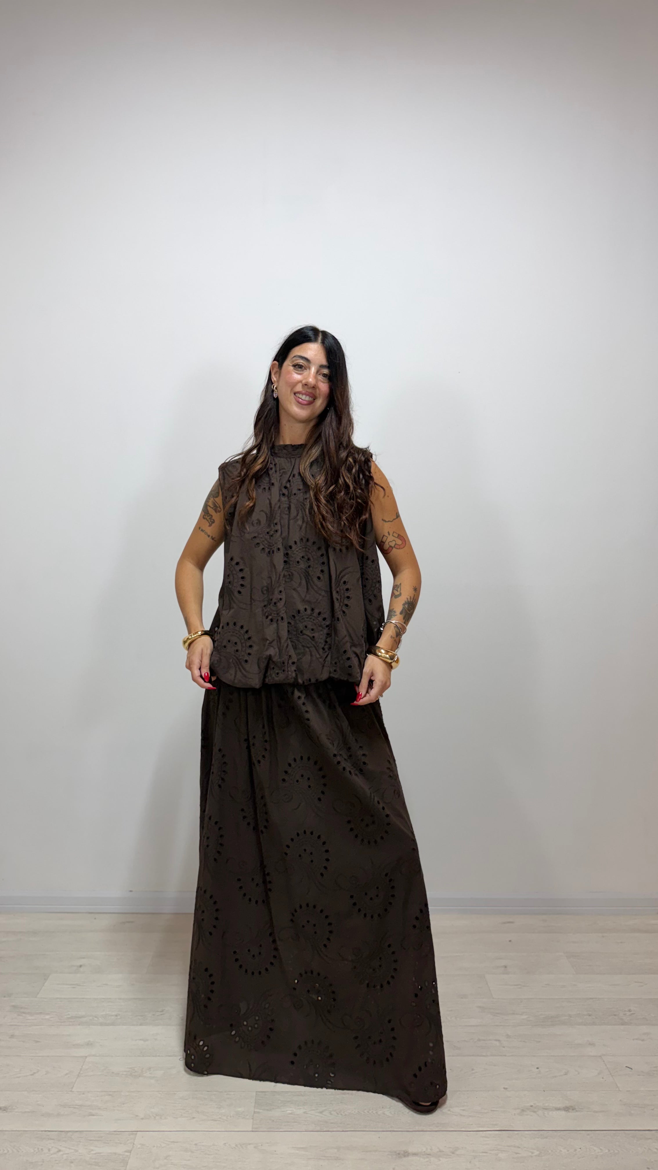 Top / Maglia Layla Marrone