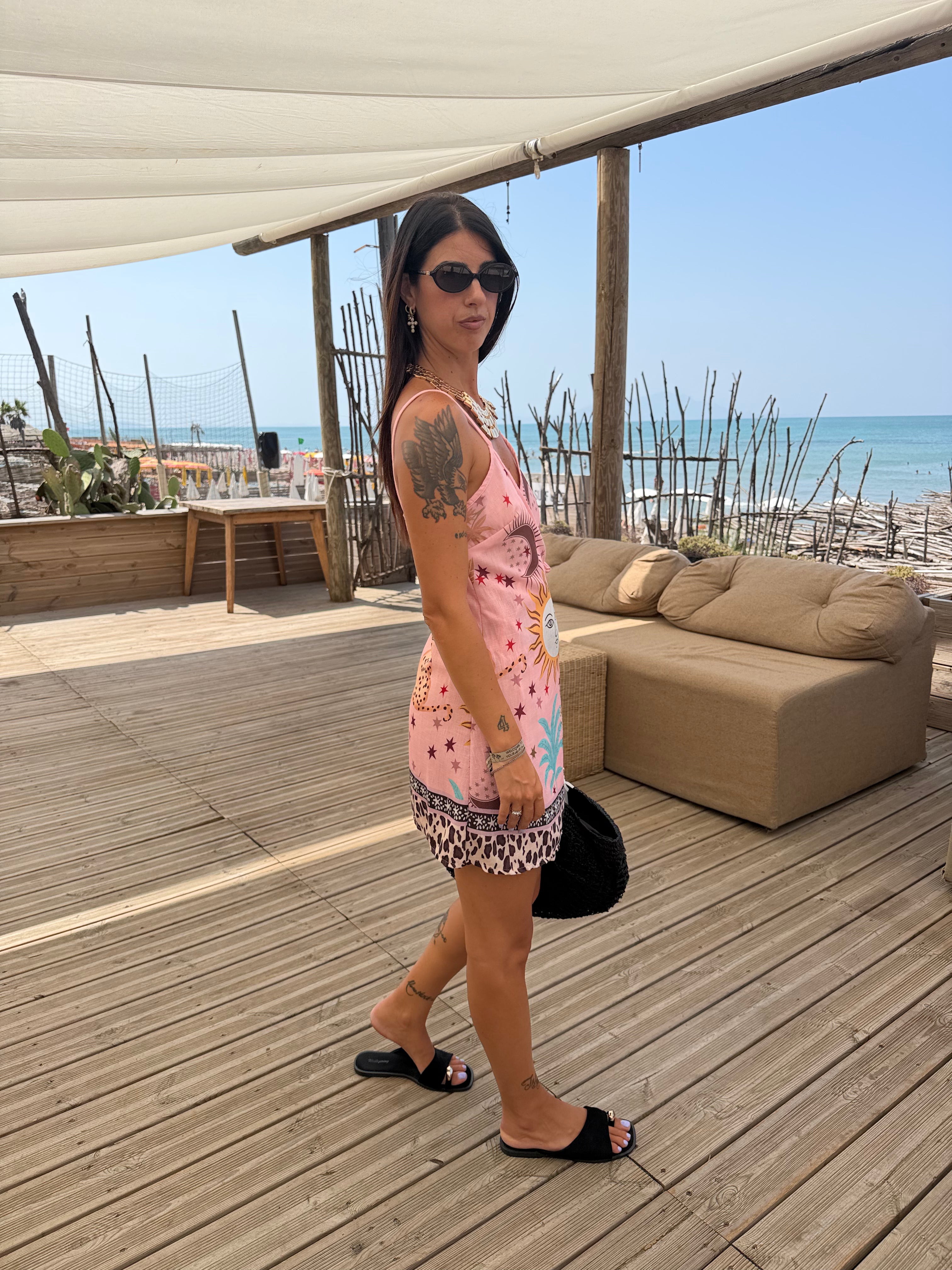 Abito Leopard Pink