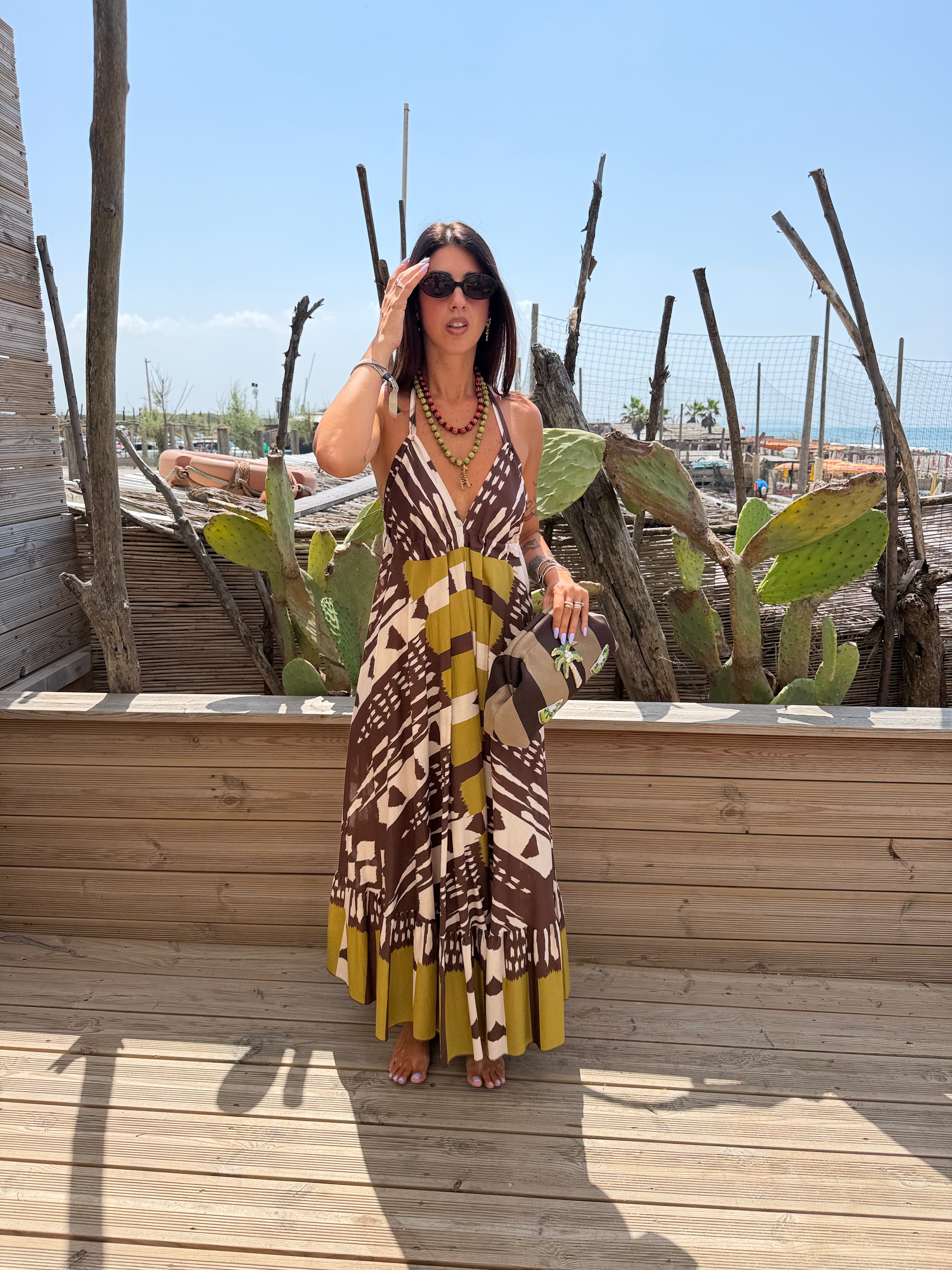 Abito African Tribal Brown