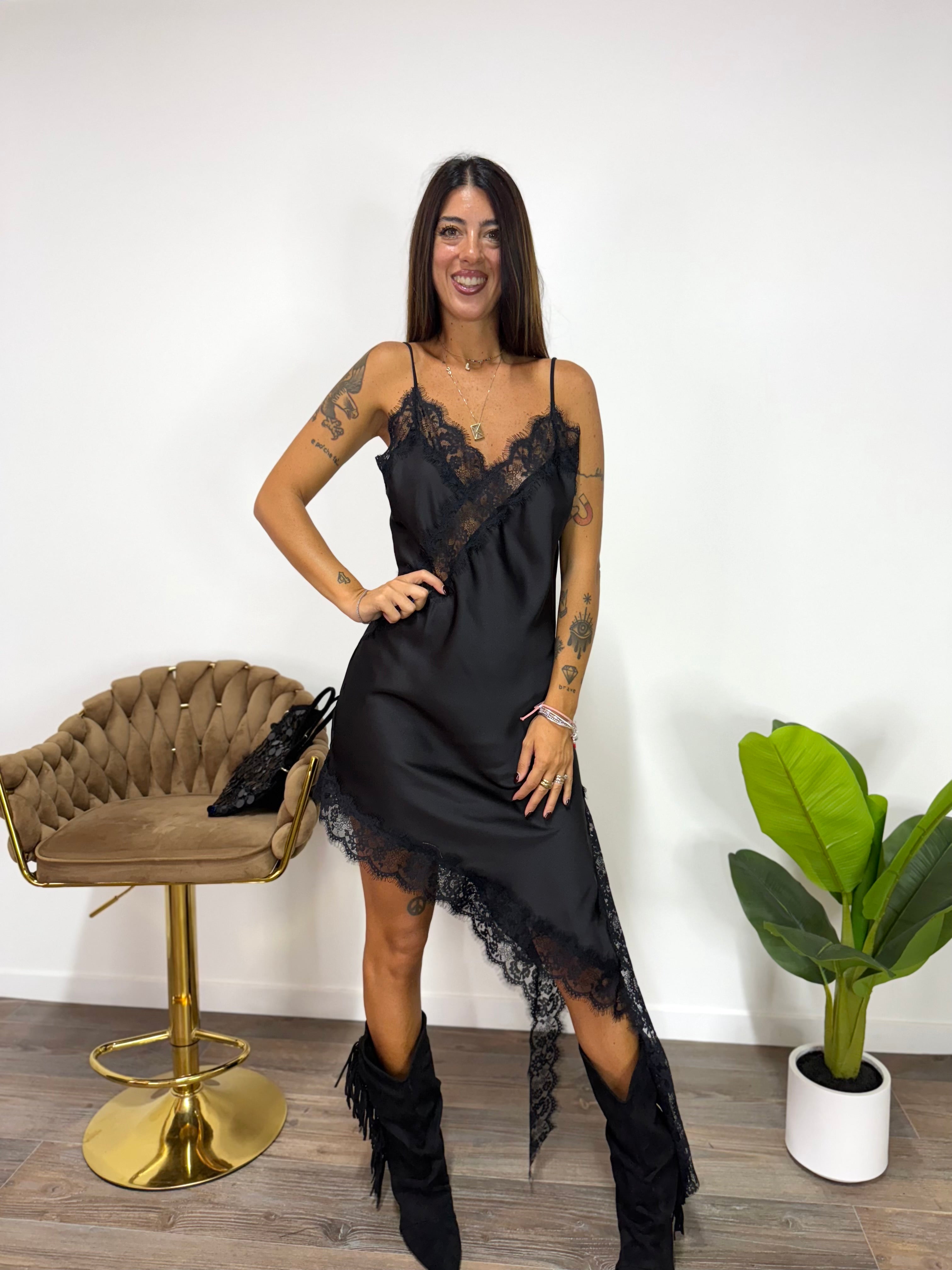 Abito Lingerie Nero