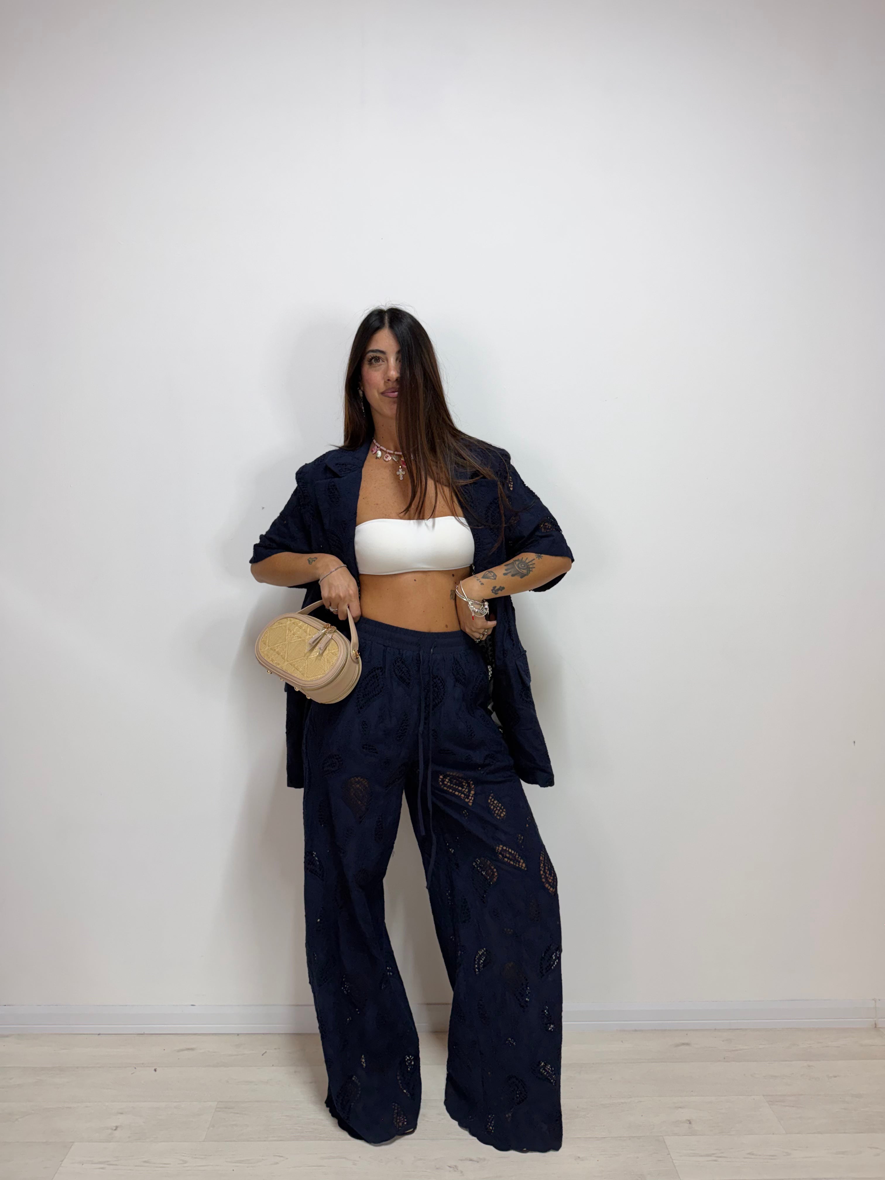 Pantalone Greta LUMINA Blue