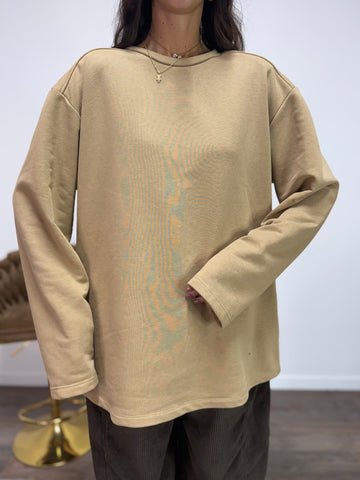 Felpa Super JUST WEST Sabbia