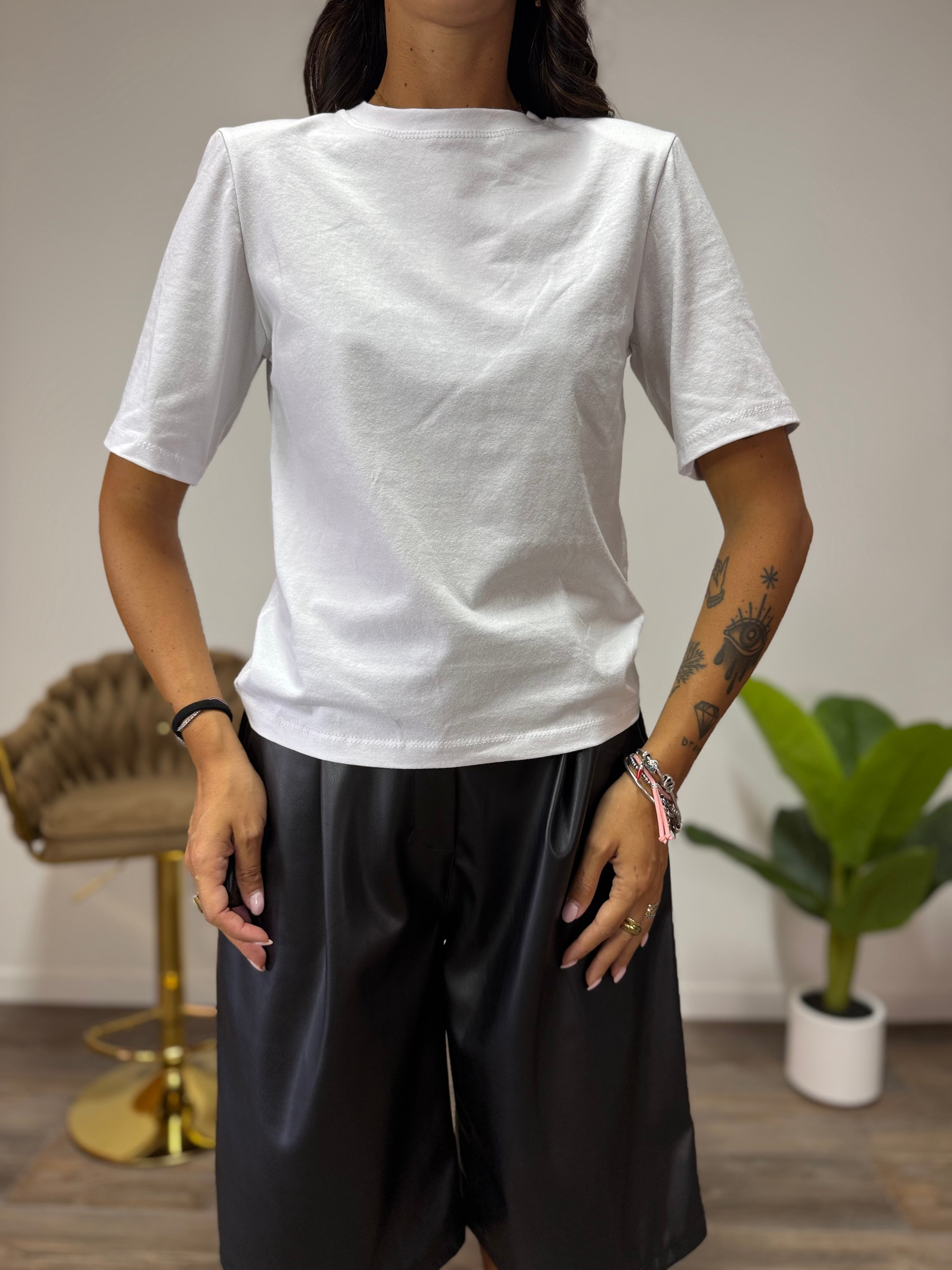 T-Shirt Spallina Bianca
