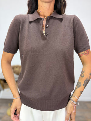 Polo School Marrone