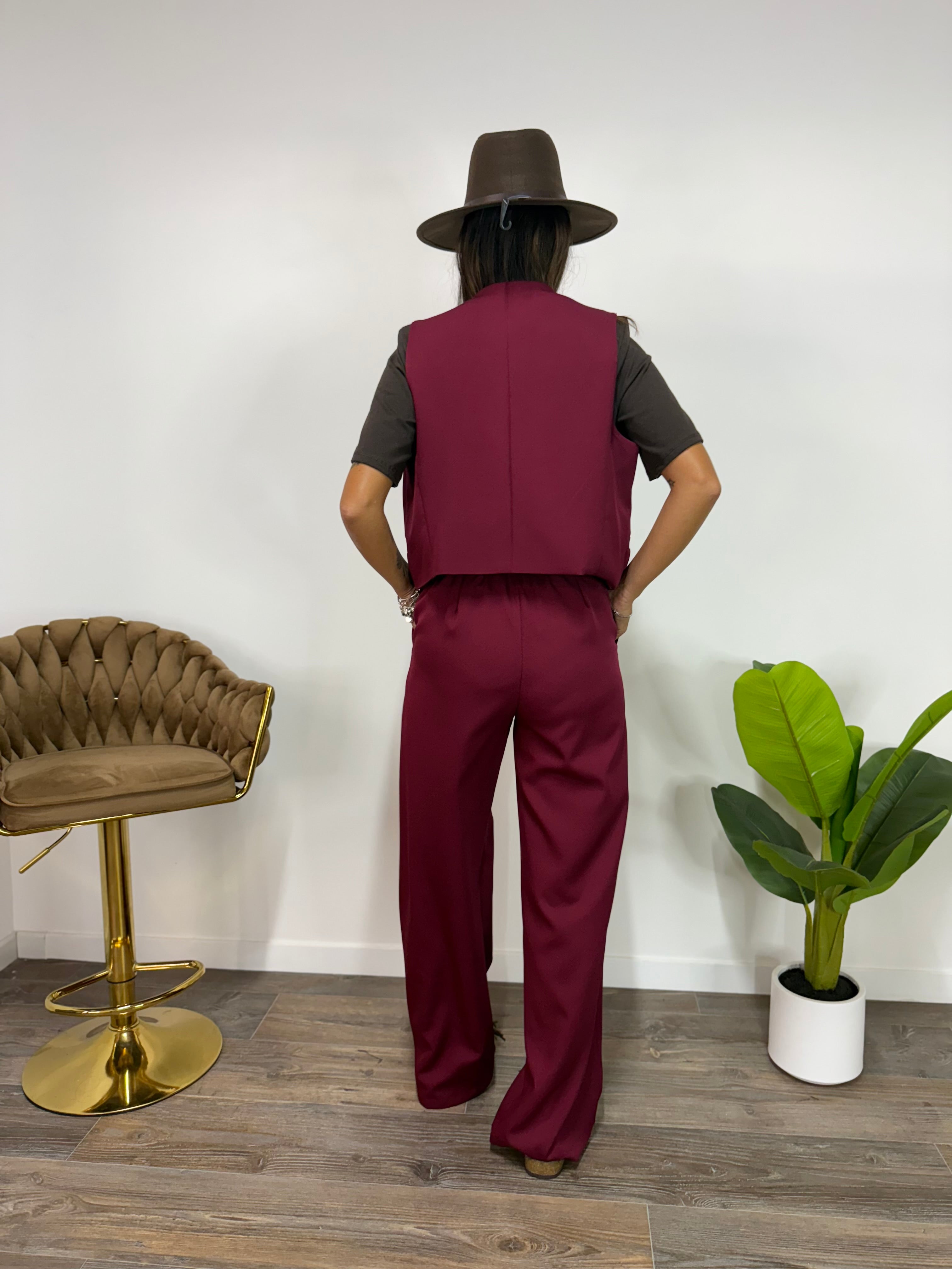 Tailleur Sally Bordeaux