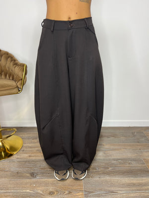 Pantalone Balloon Marrone