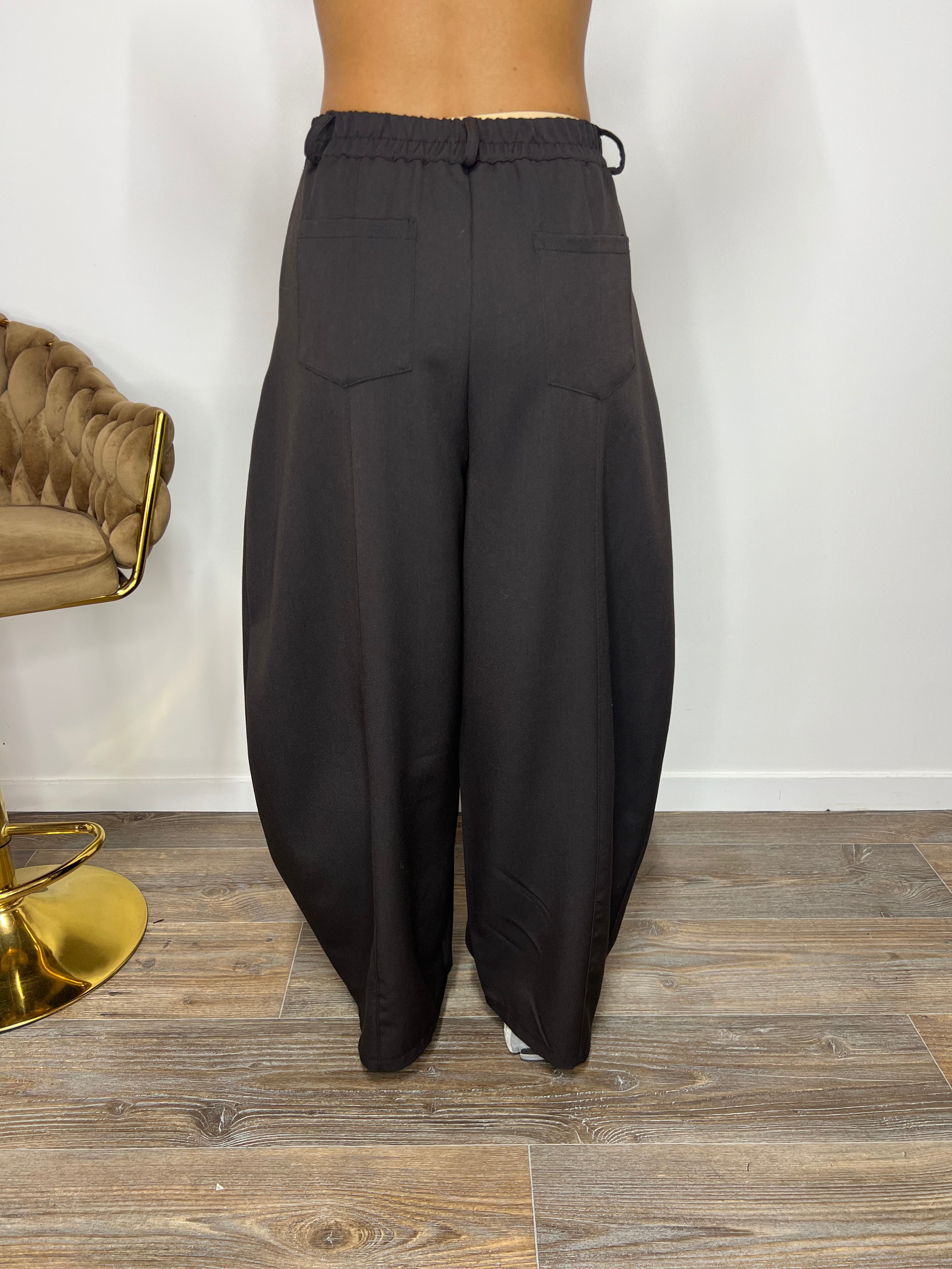 Pantalone Balloon Marrone