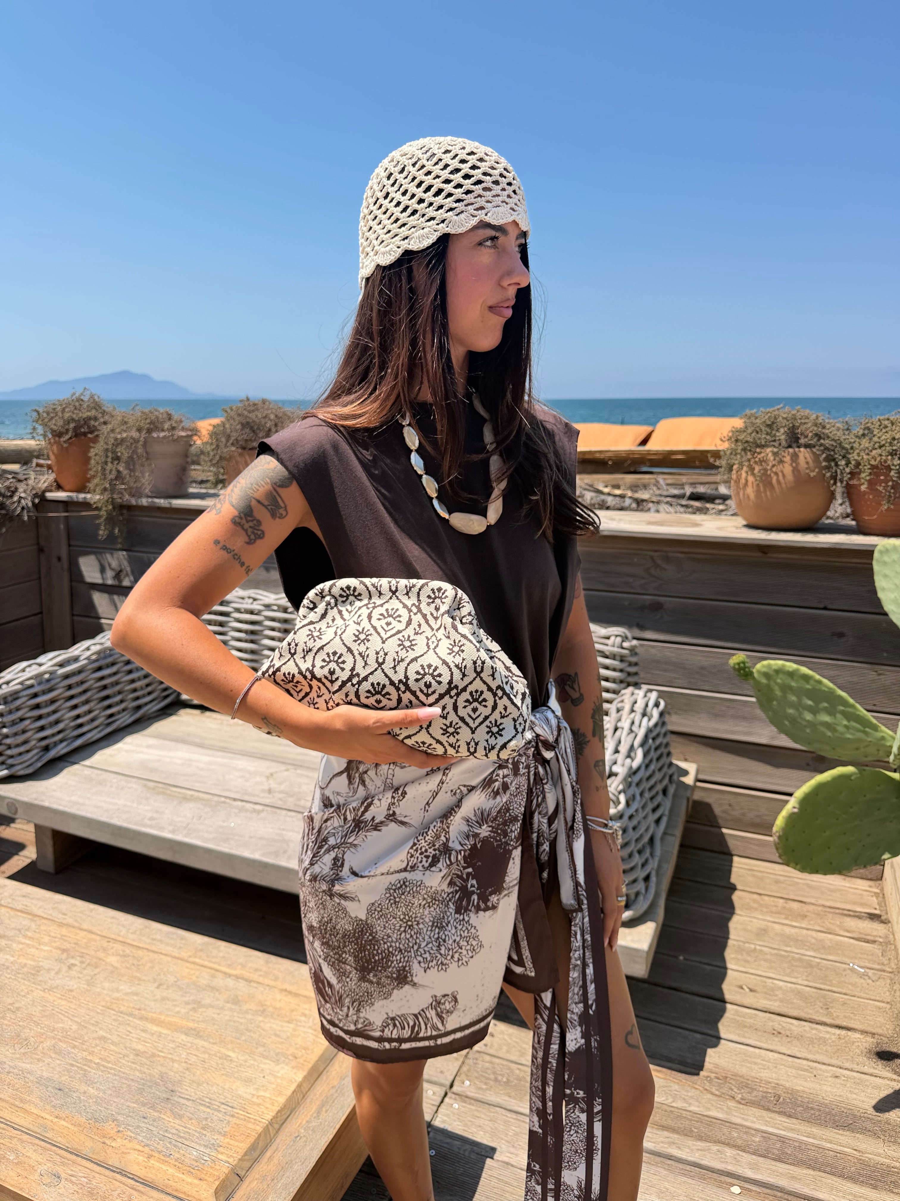 Borsa Ikat  Beige