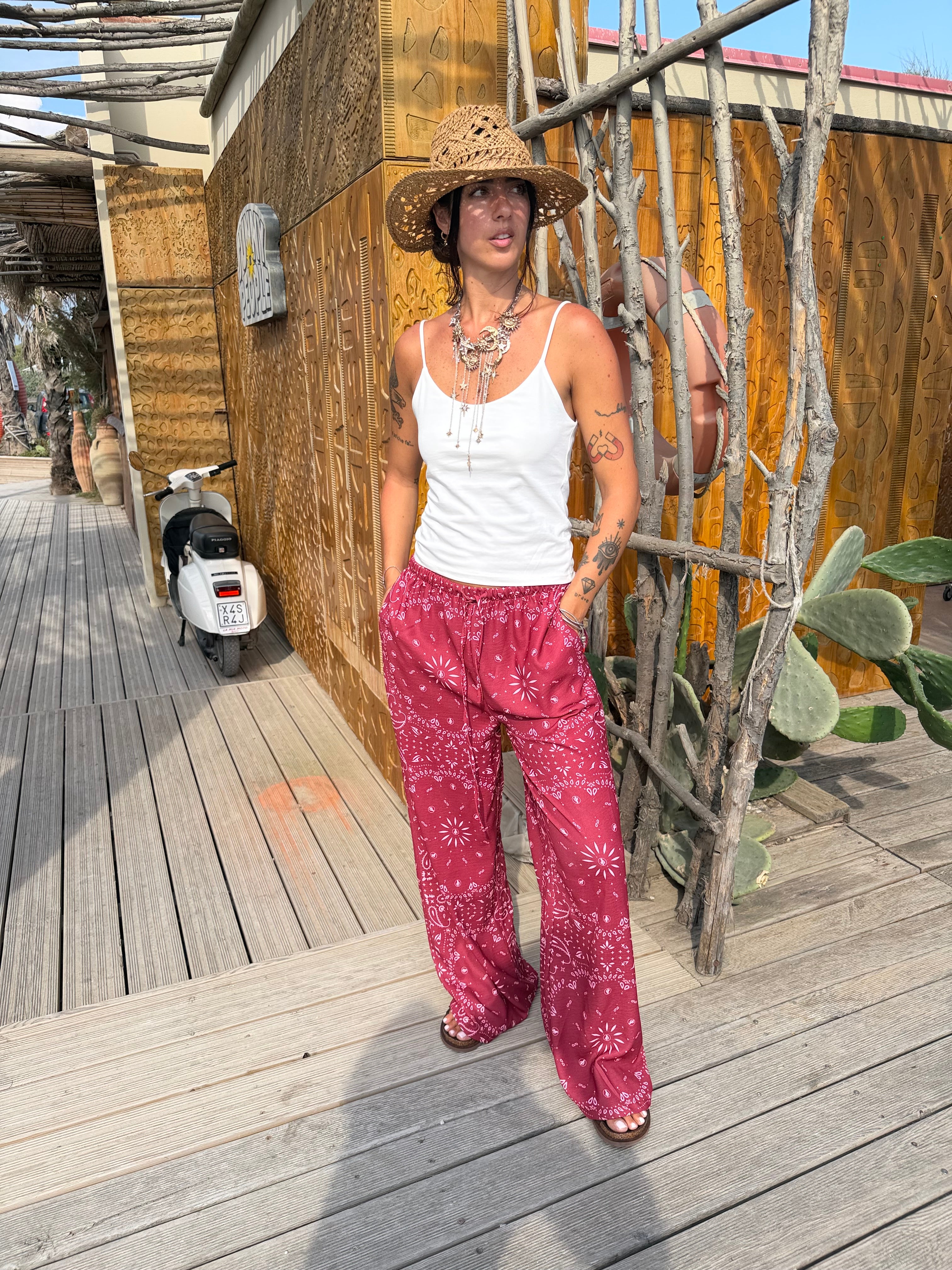 Pantalone Bandana Amarena