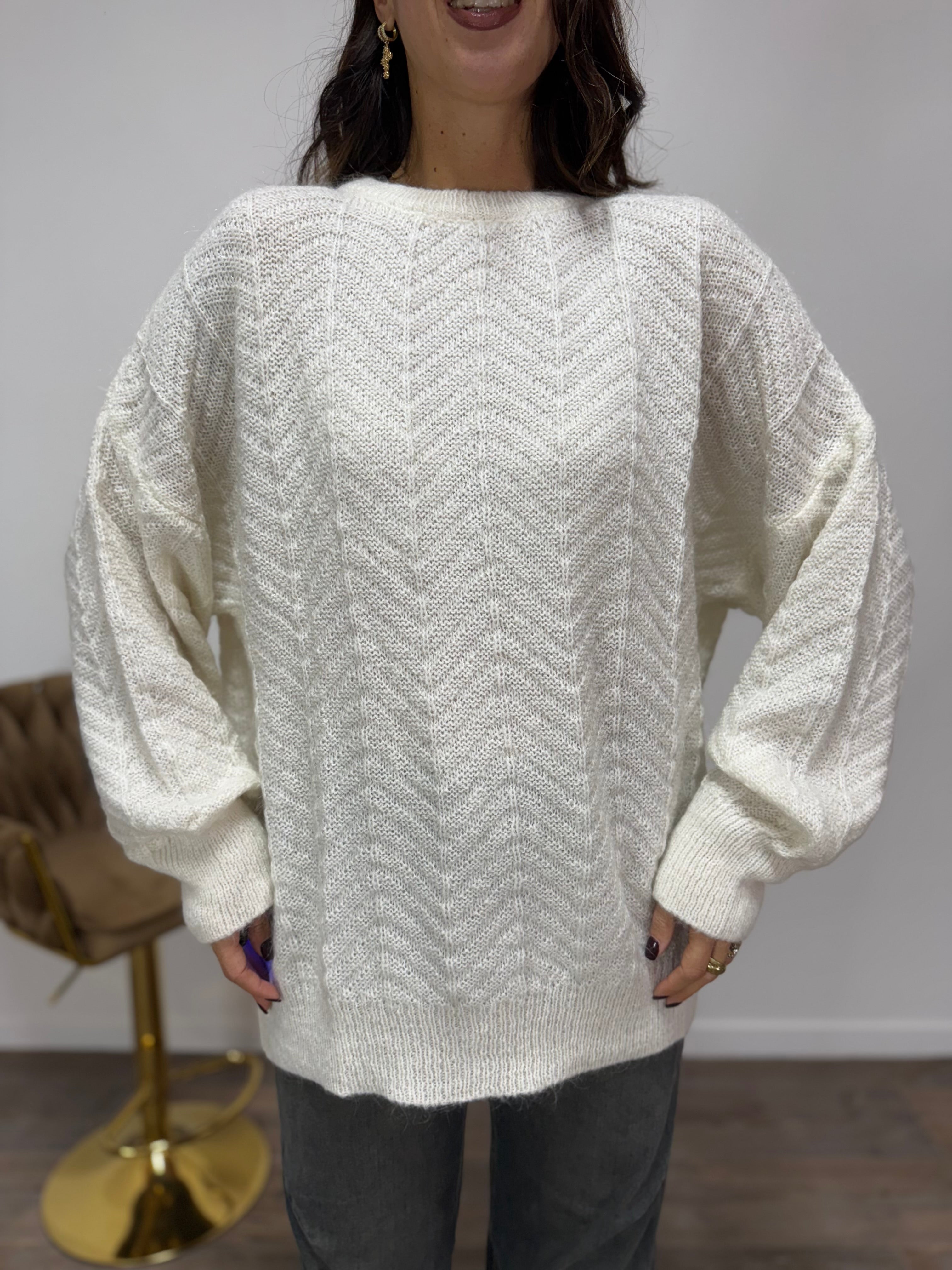 Pull Mohair The Lulù Panna