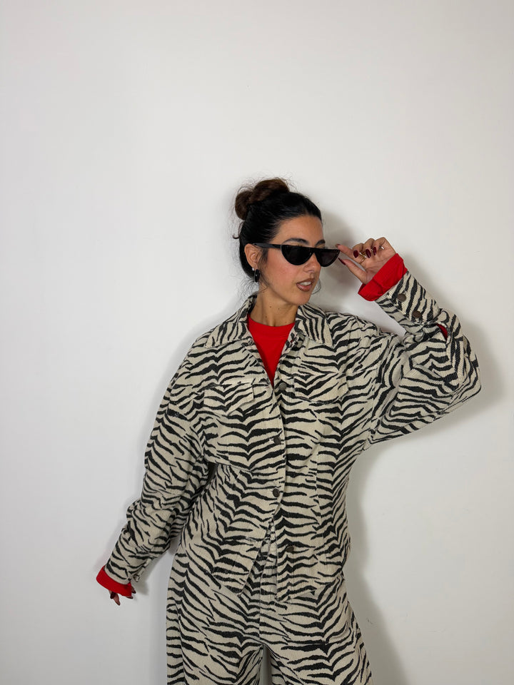 Camicia Velvet Zebra LUMINA