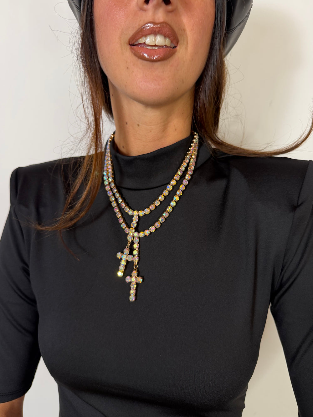 Collana Multicroce Gold