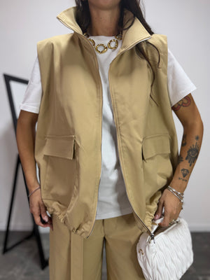 Gilet Trudy LUMINA Cammello